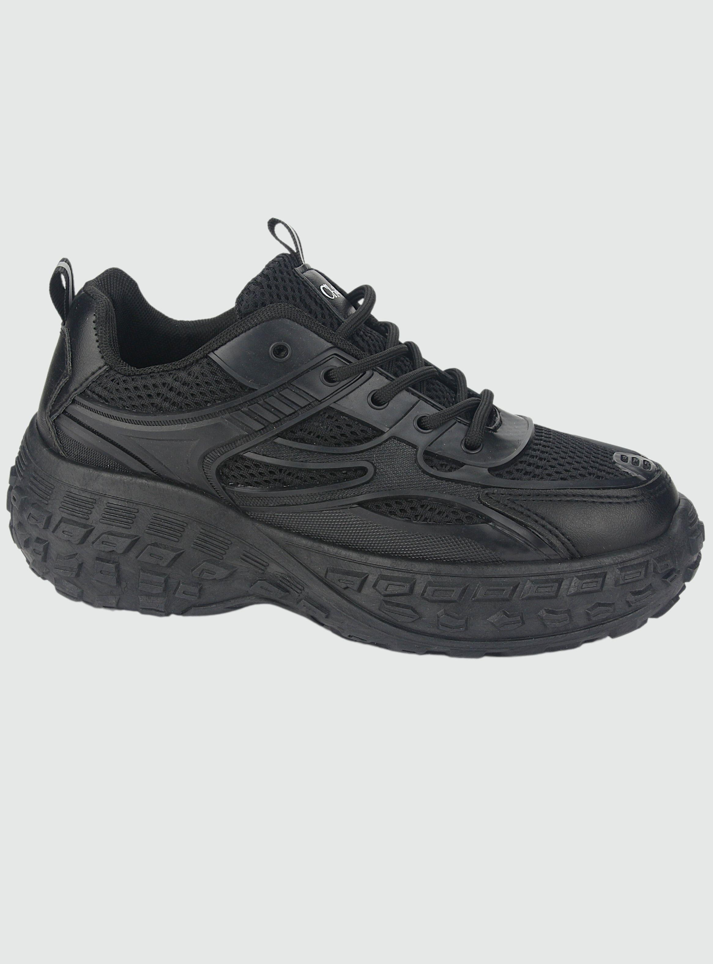 Zapatilla Chalada Mujer Clash-2 Negro Urbano-0