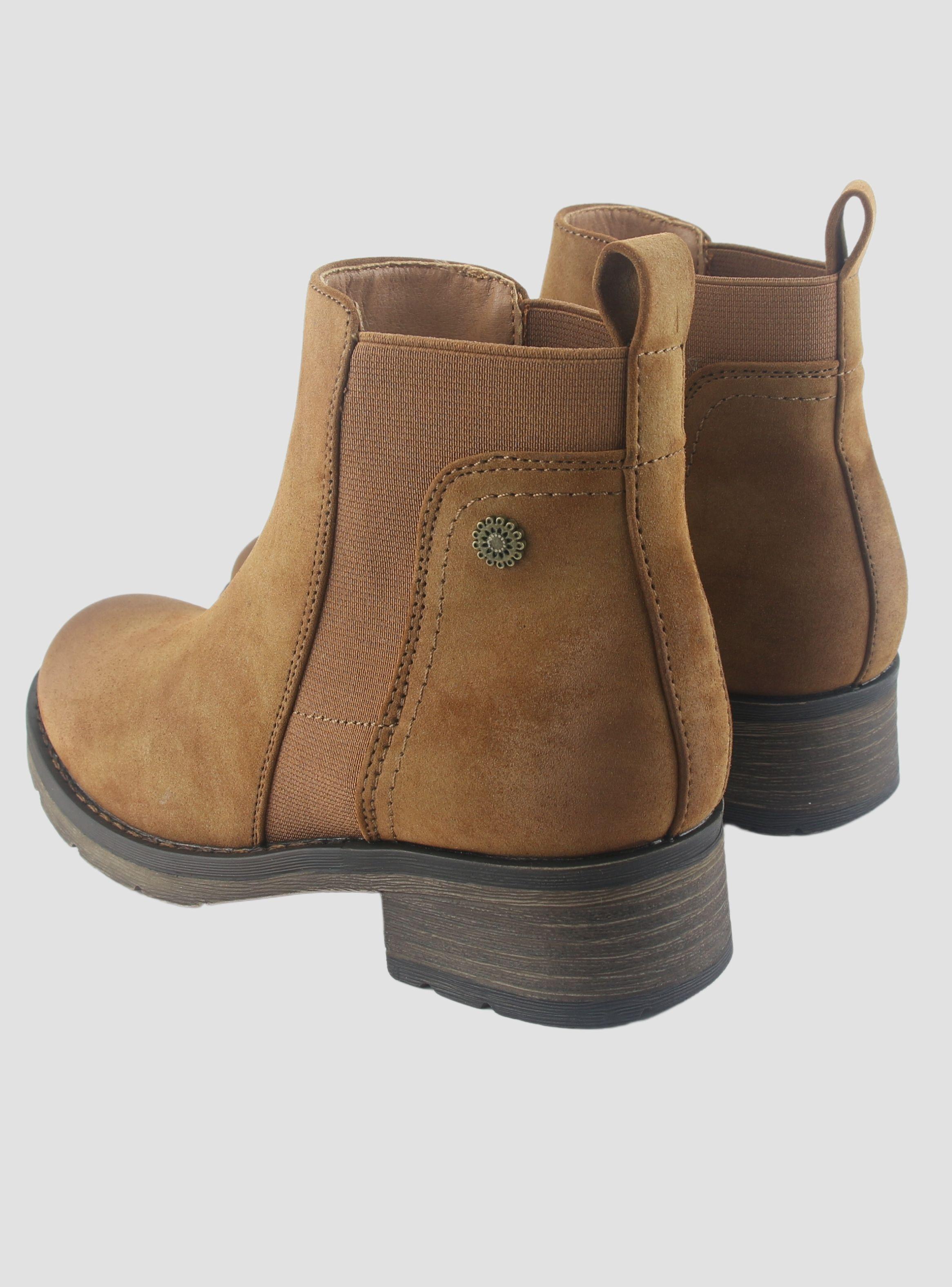 Botin Chalada Mujer Torri-28 Camel Casual-5