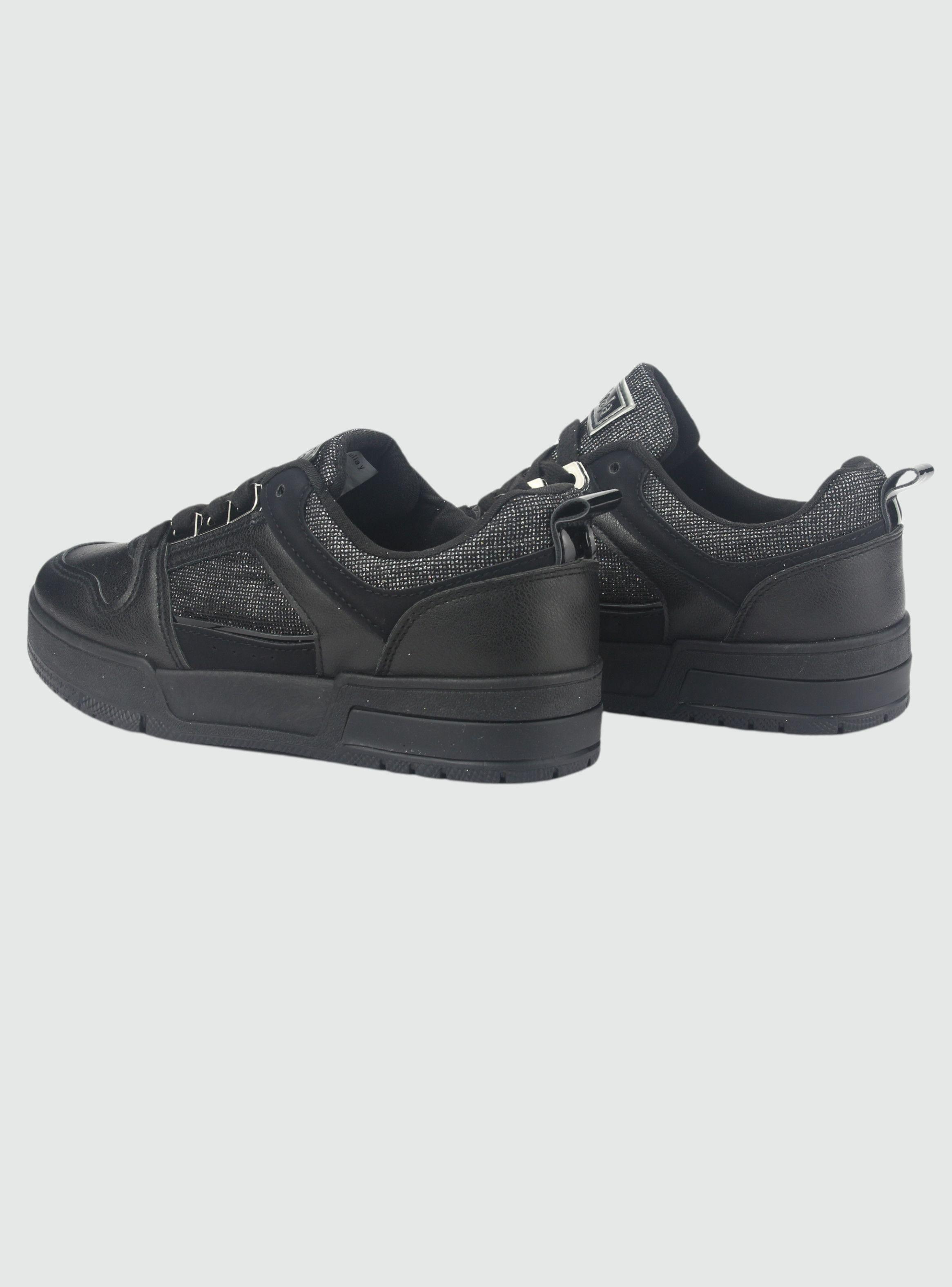 Zapatilla Chalada Mujer Joker-2 Negro Urbano-5