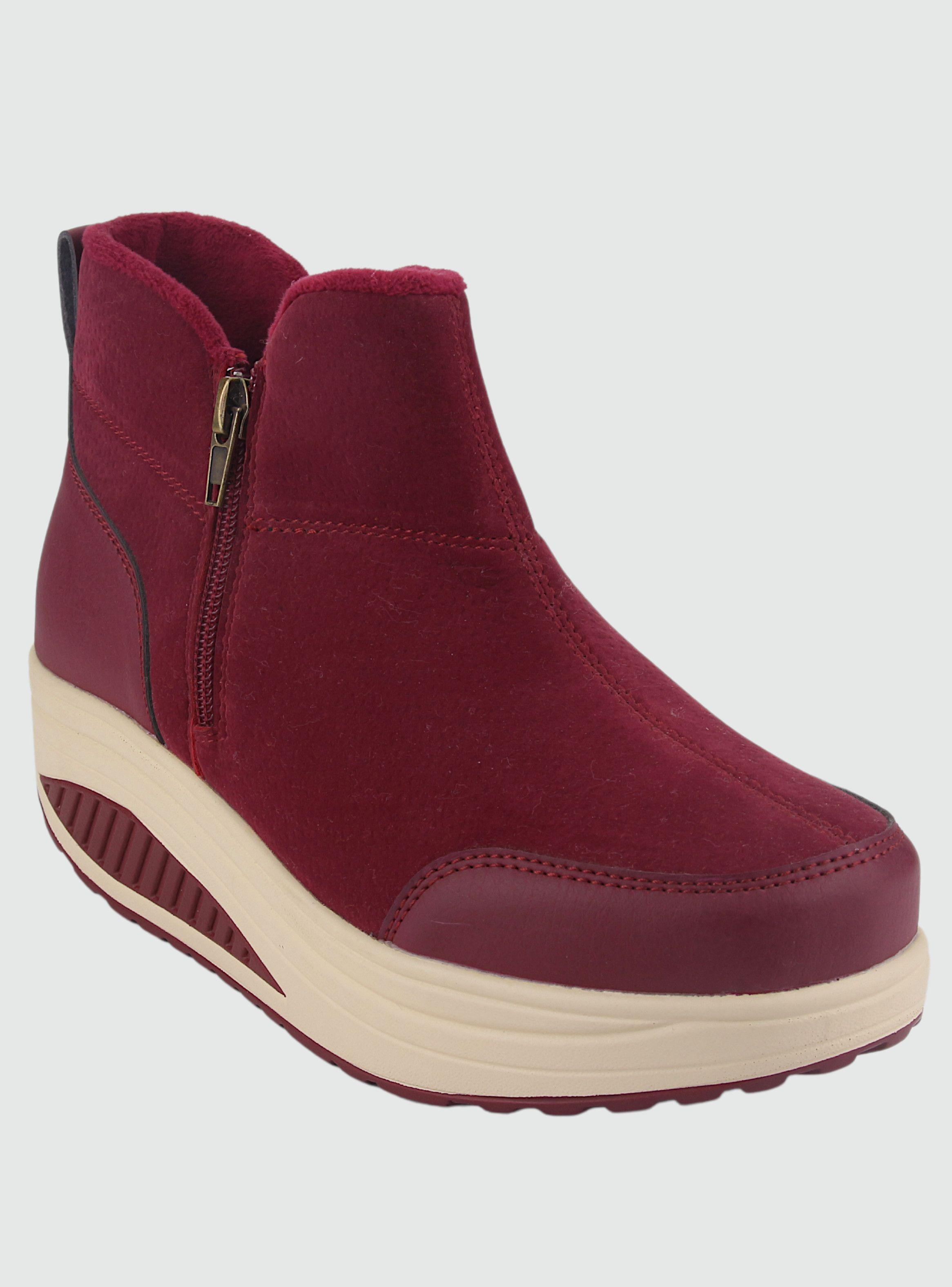 Botin Funway Mujer Tija-4 Rojo Casual-2