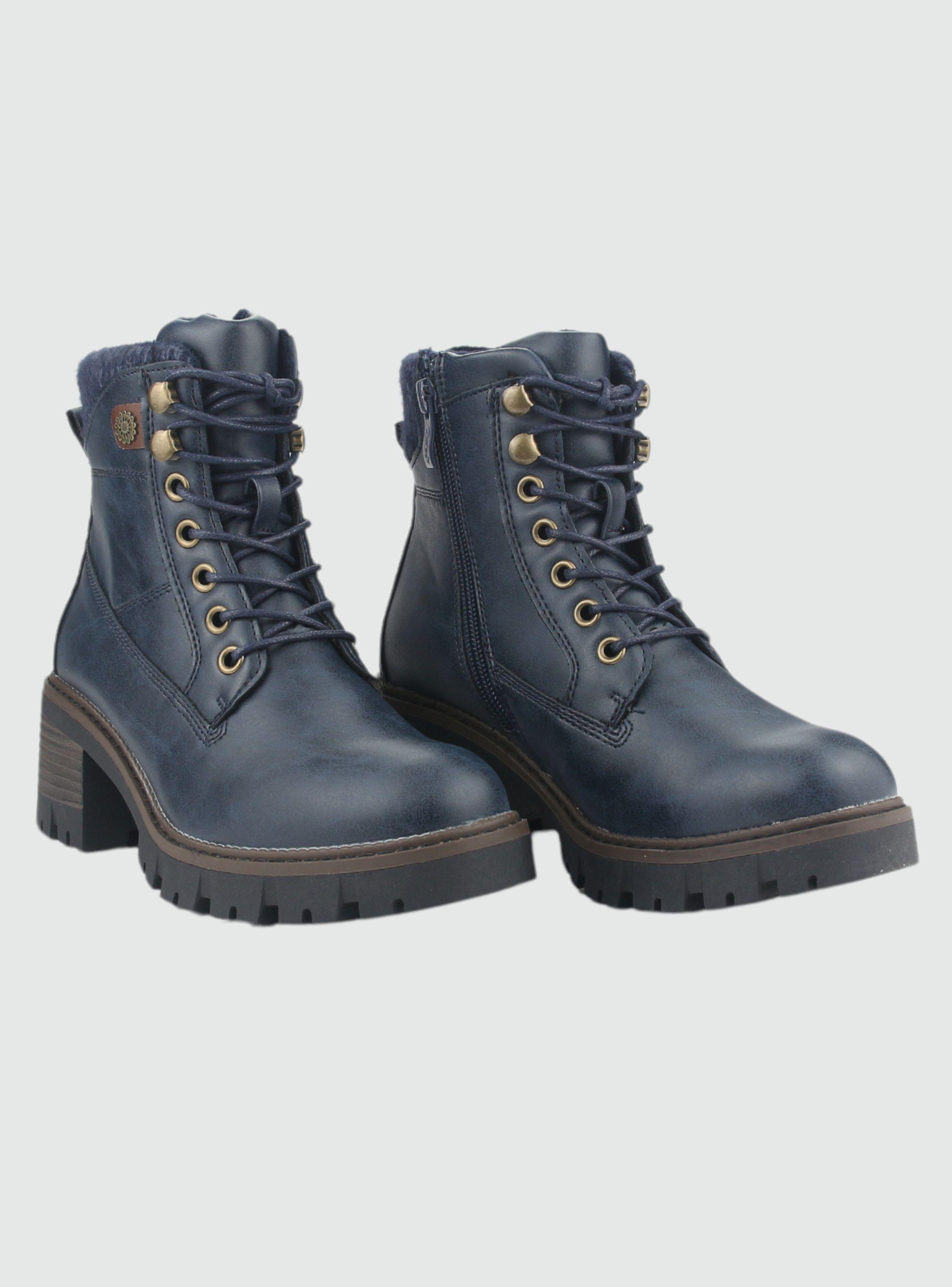 Botin Chalada Mujer Sindy-1 Azul Marino Casual-4