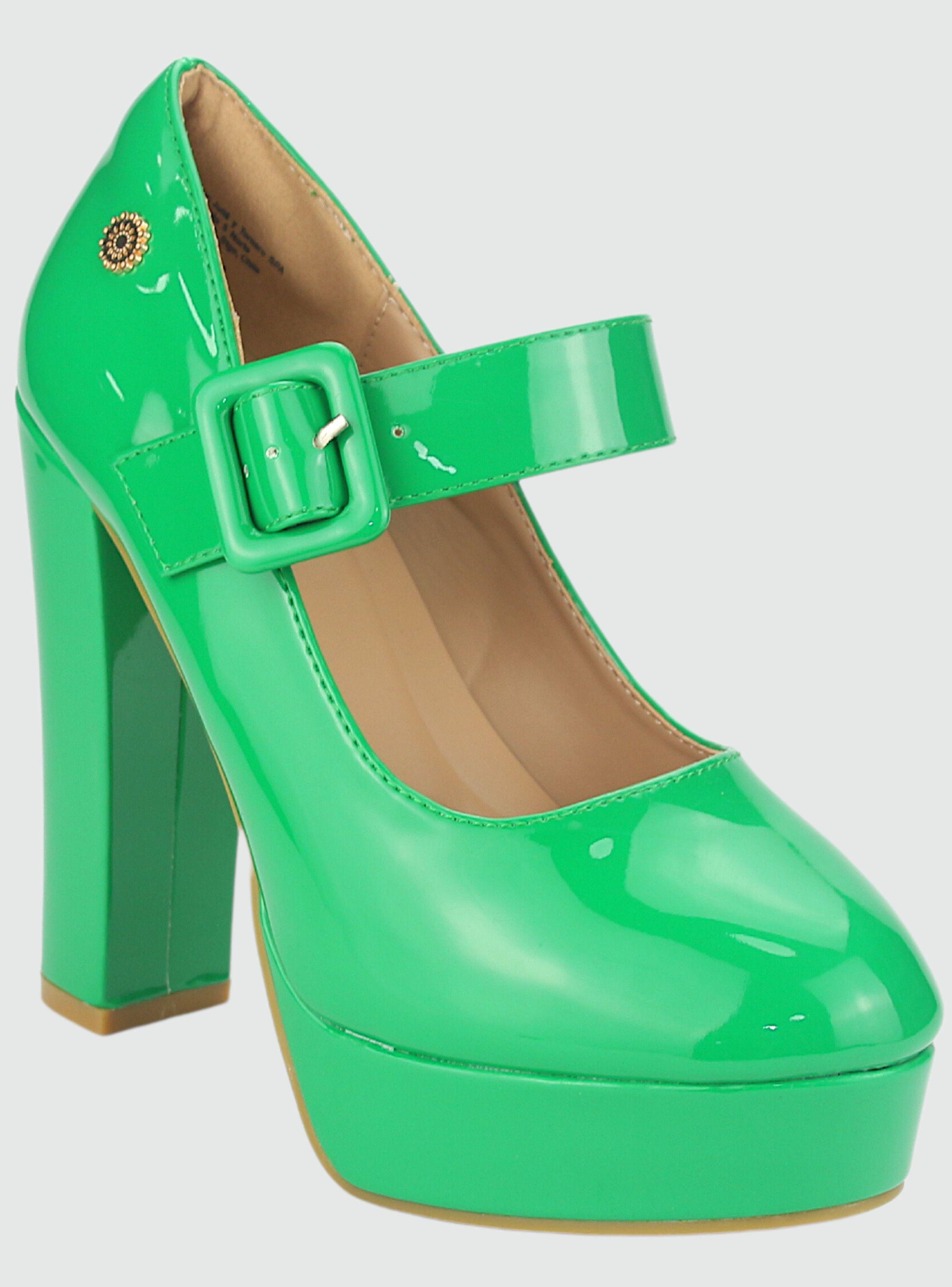 Zapato Chalada Mujer Fetiche-2 Verde Casual-2