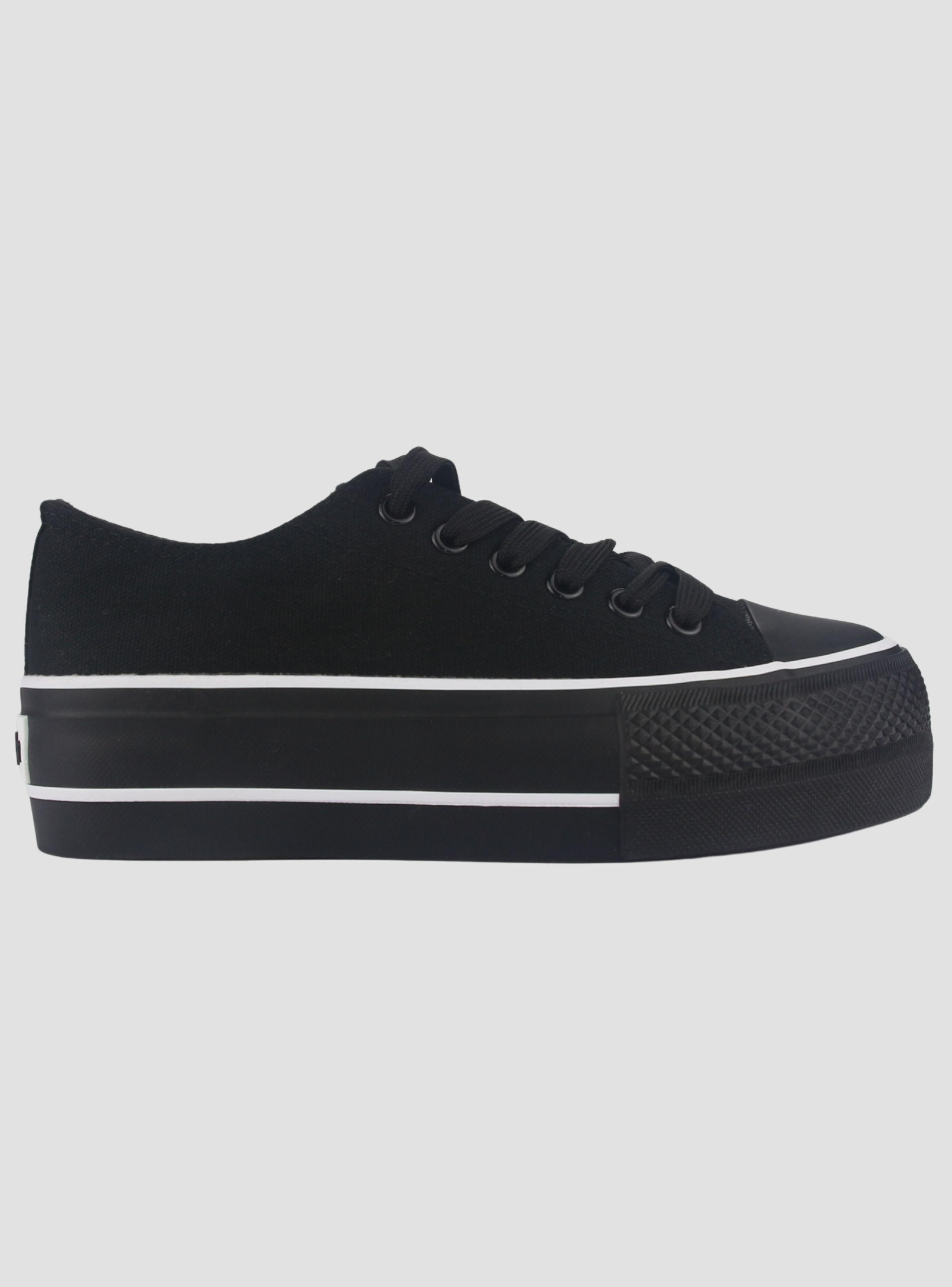 Zapatilla Chalada Mujer Cruni-1 Negro Urbano-0