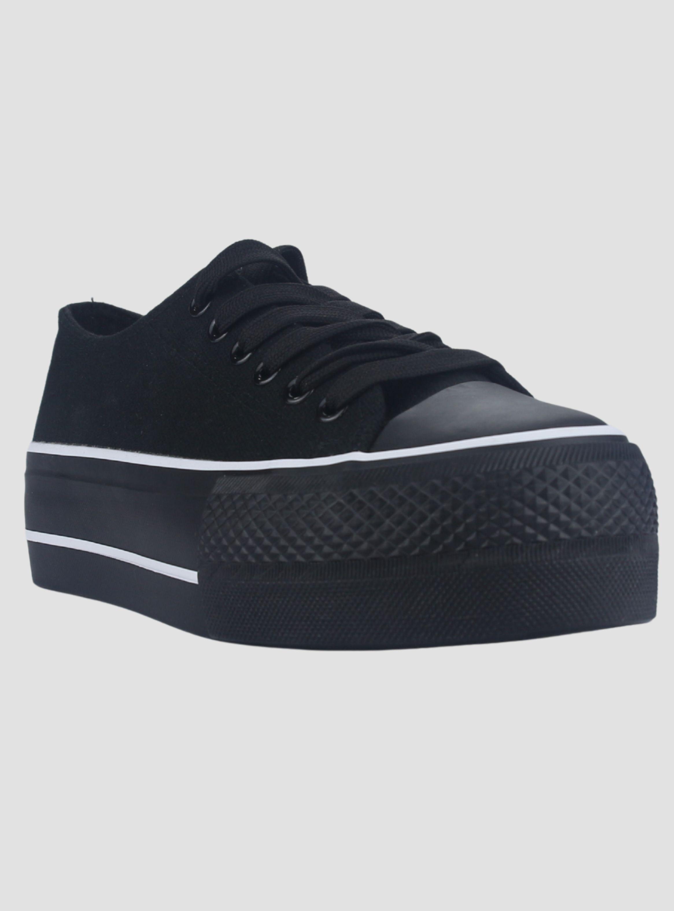 Zapatilla Chalada Mujer Cruni-1 Negro Urbano-2