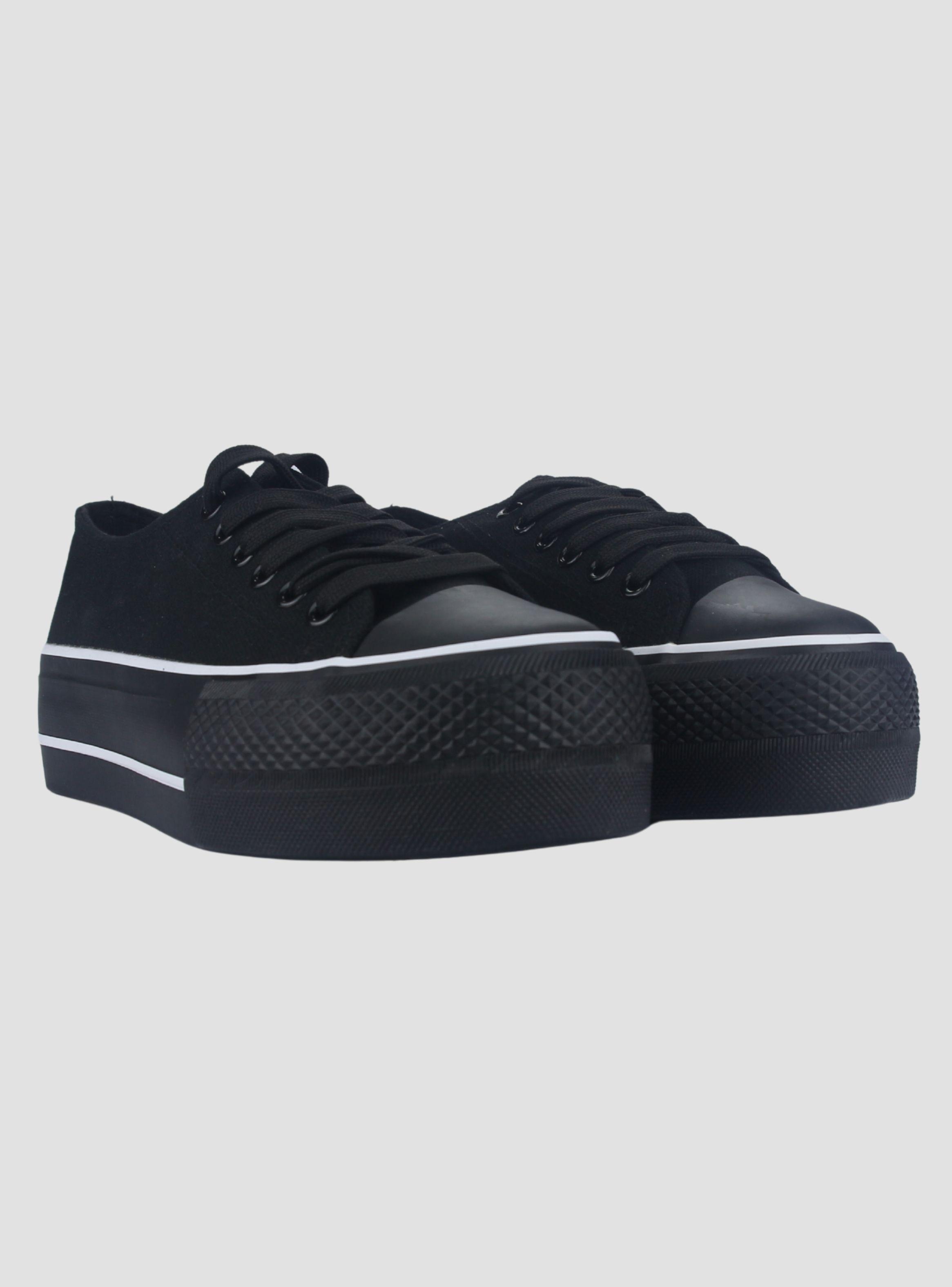 Zapatilla Chalada Mujer Cruni-1 Negro Urbano-4