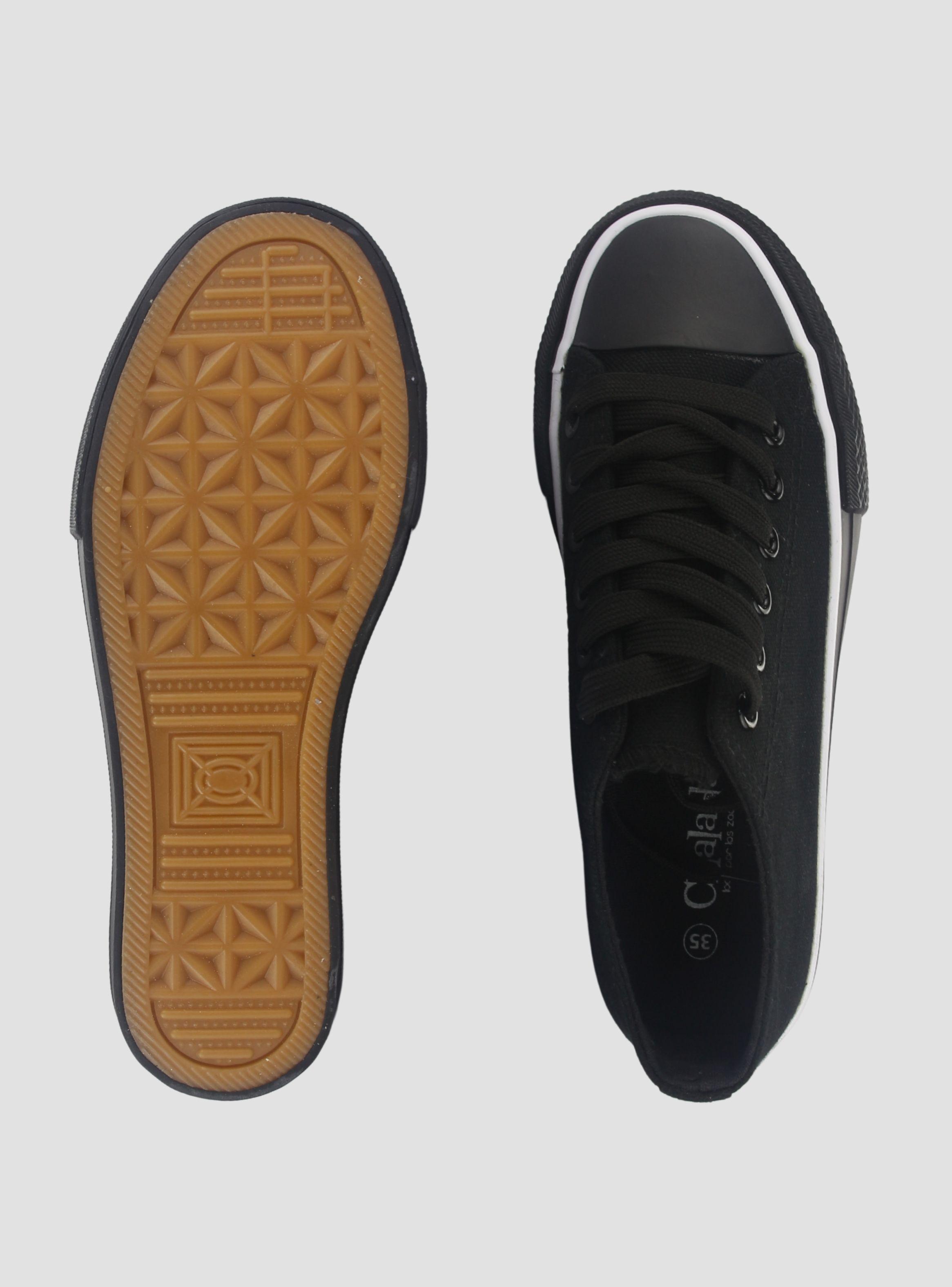 Zapatilla Chalada Mujer Cruni-1 Negro Urbano-6
