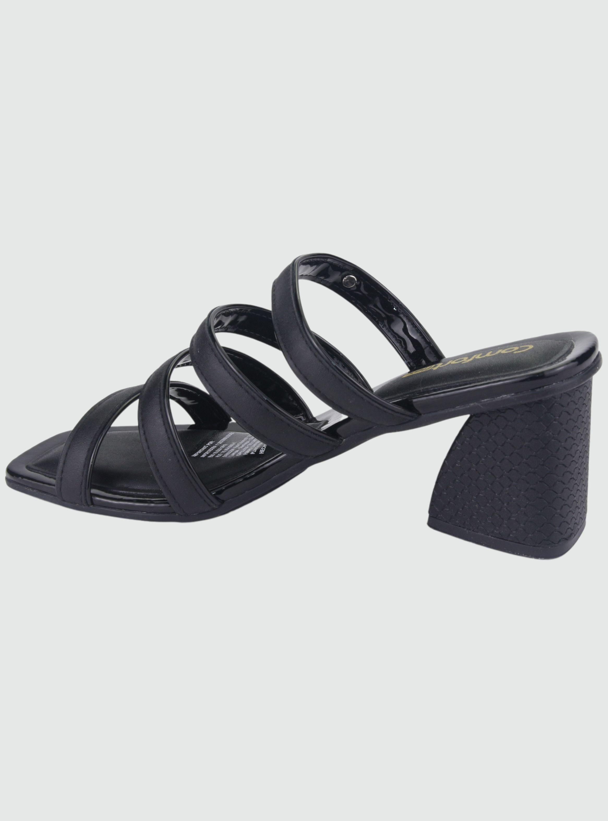 Sandalia Comfortflex Mujer 2274401 Negro Moda-1