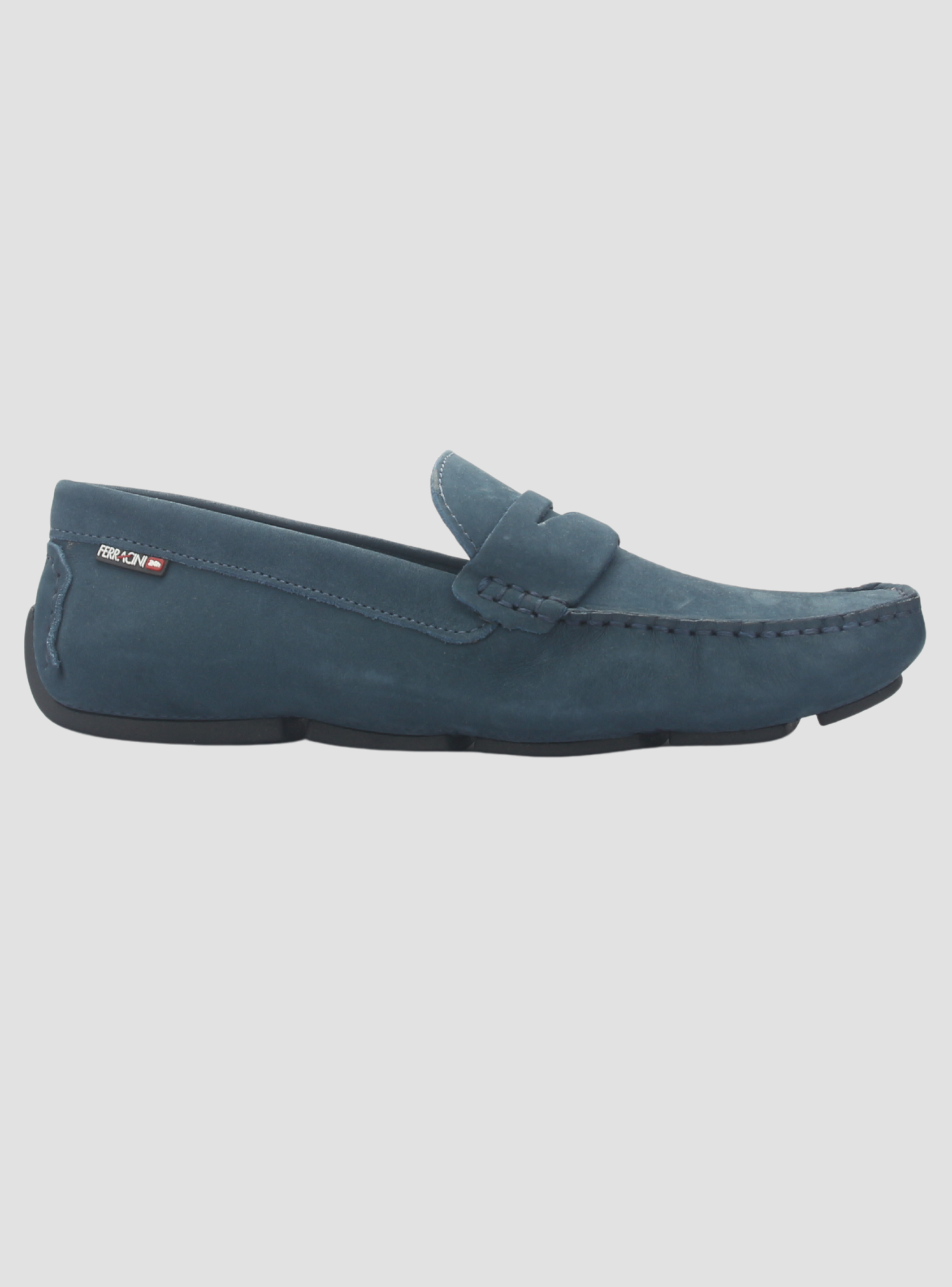 Mocasin Ferracini Hombre 2770 Mali Azul Marino Casual-0