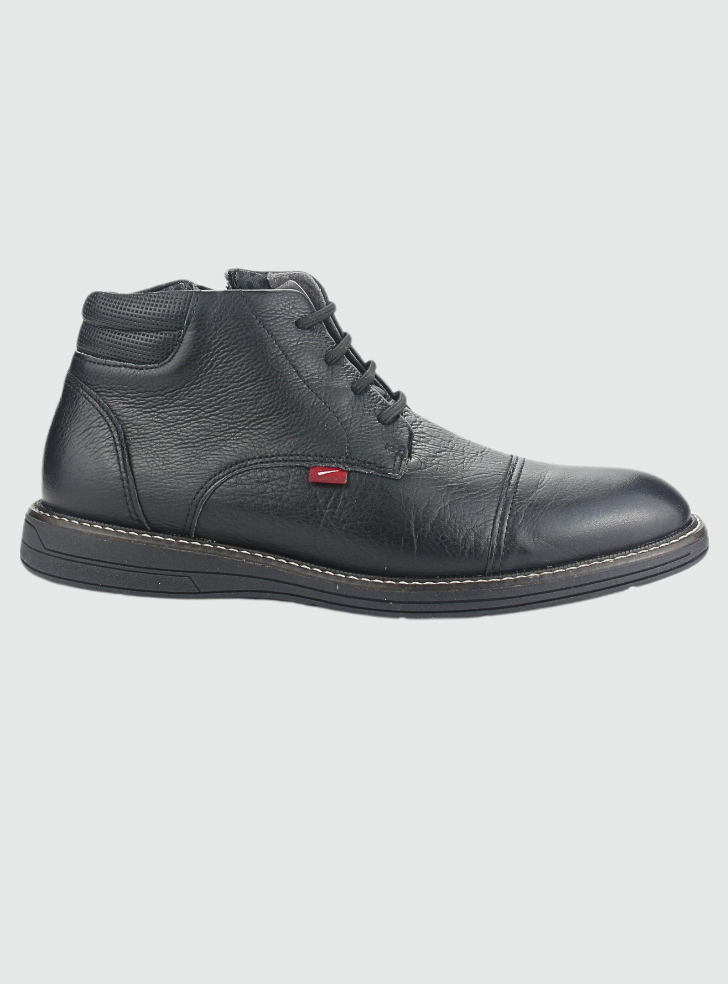 Botin Ferracini Hombre 6153 Kingston Negro/Negro Casual-0