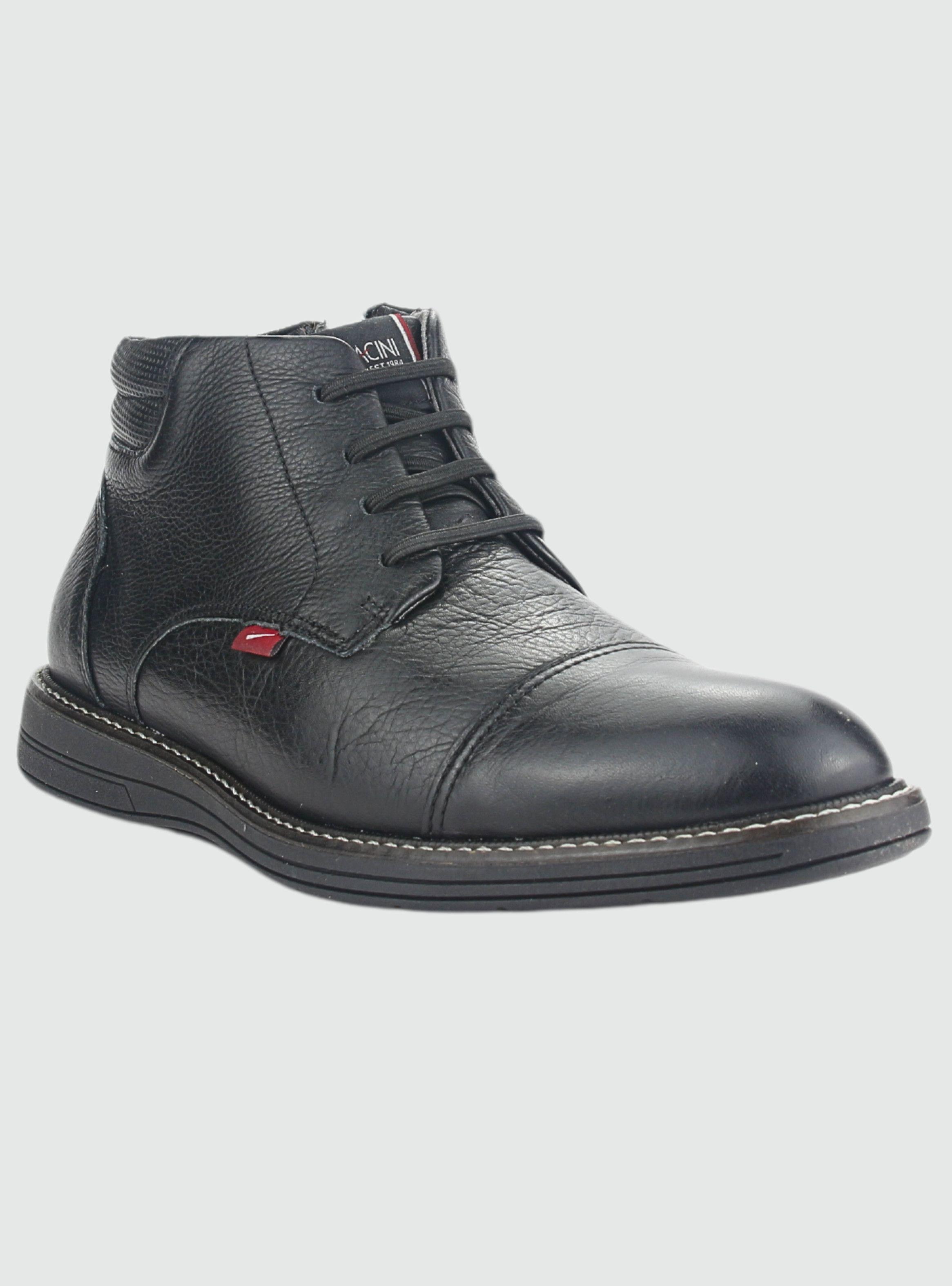 Botin Ferracini Hombre 6153 Kingston Negro/Negro Casual-2
