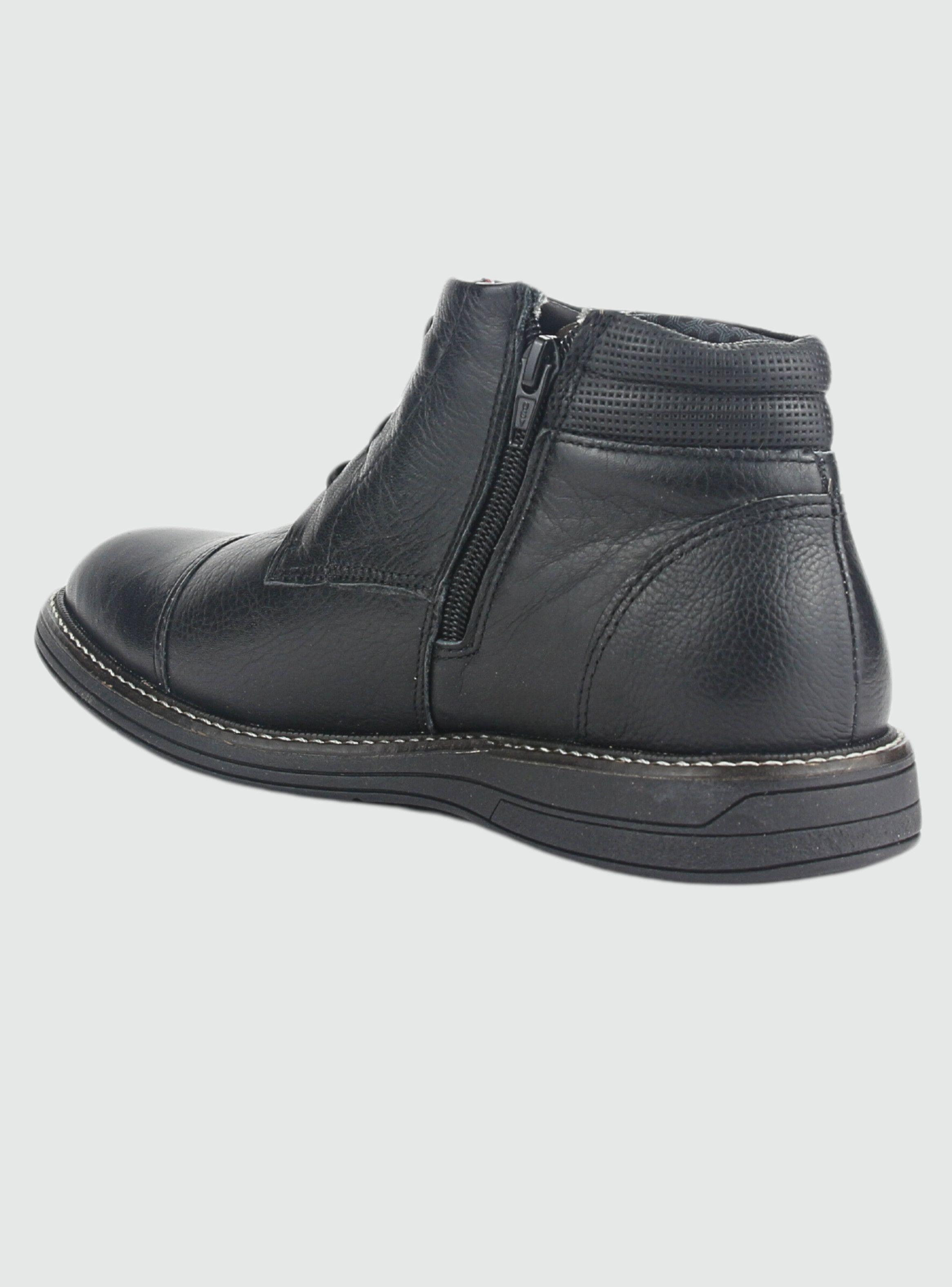Botin Ferracini Hombre 6153 Kingston Negro/Negro Casual-3