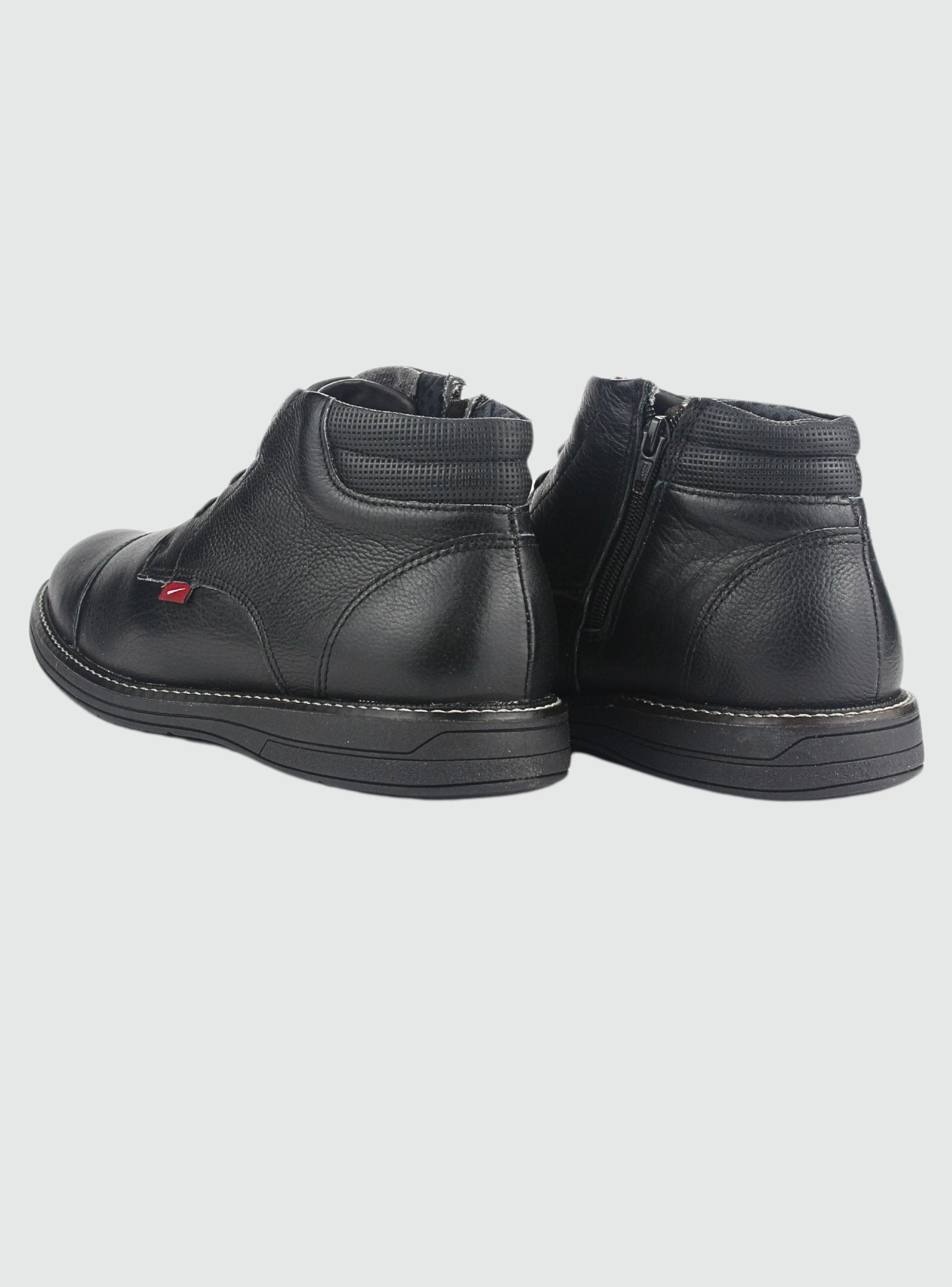 Botin Ferracini Hombre 6153 Kingston Negro/Negro Casual-5