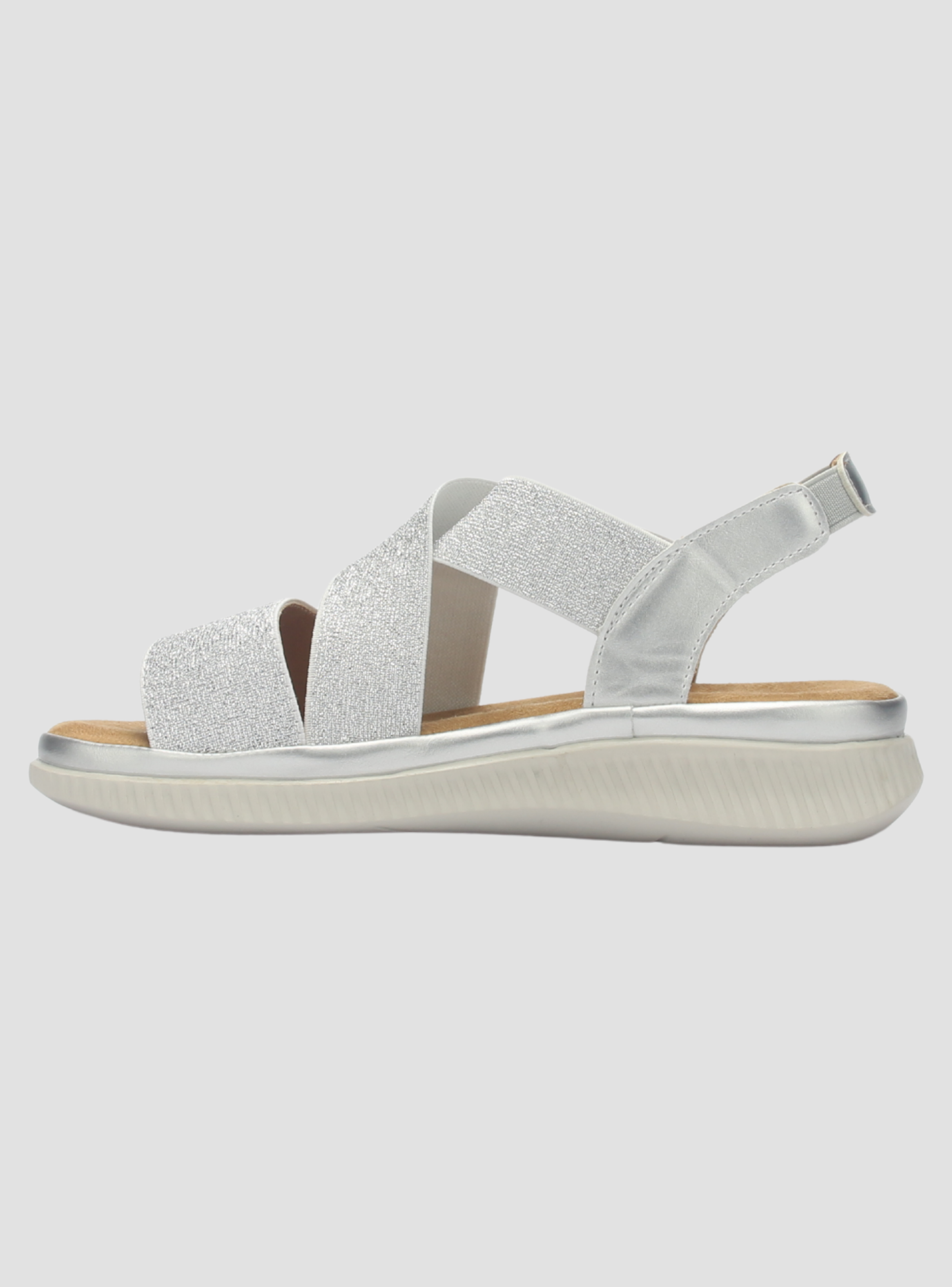Sandalia Mujer Chalada Malibu-1 Plateado Casual-1
