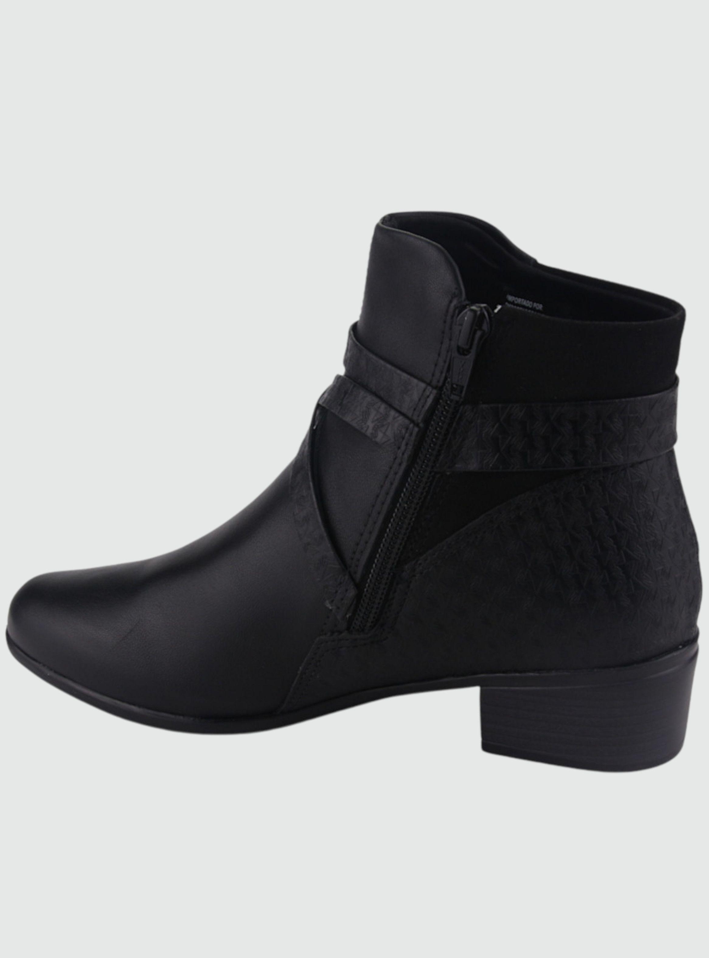 Botin Comfortflex Mujer 2286303 Negro Casual-1