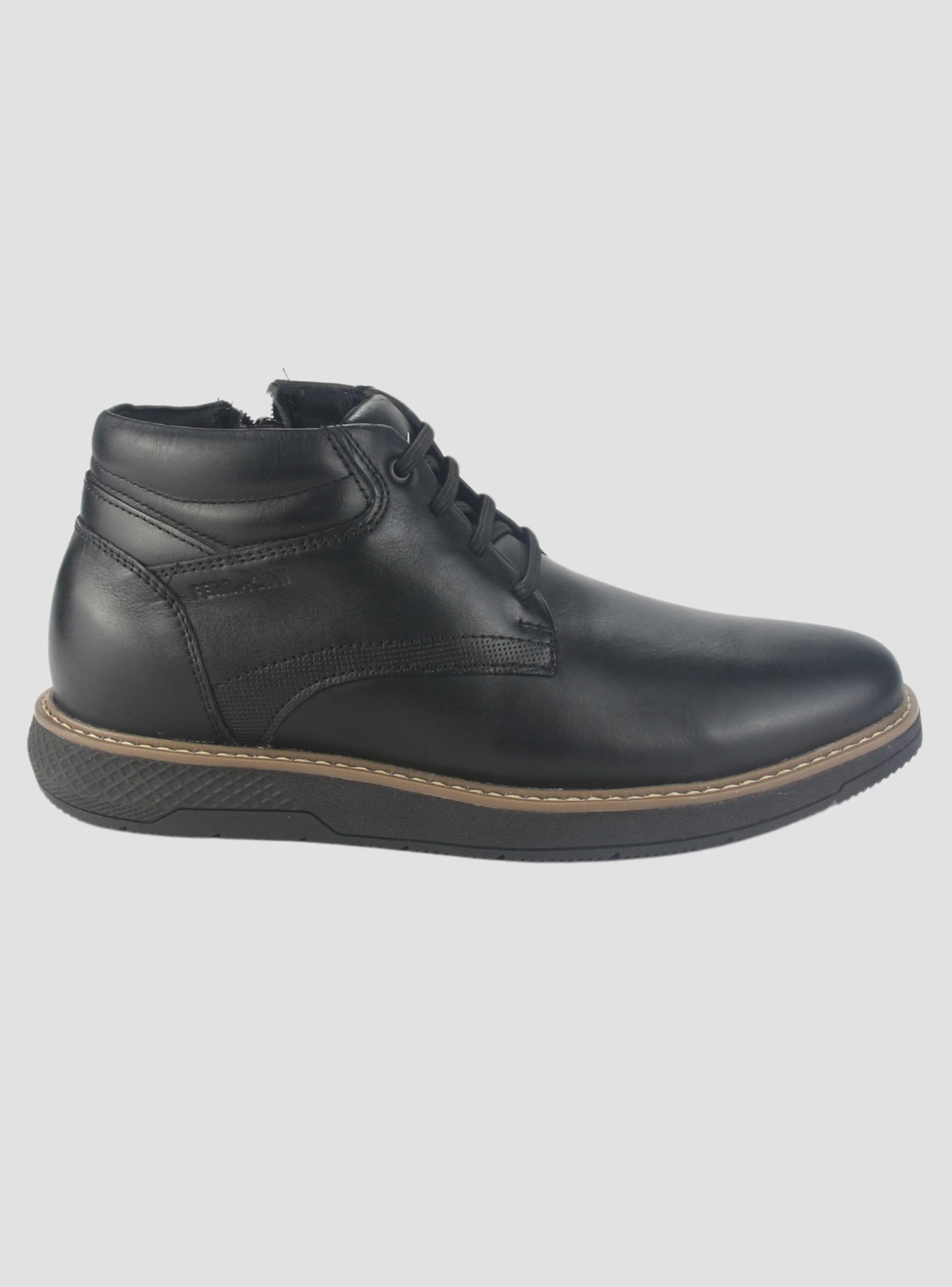 Botin Ferracini Hombre 4172 Wembley Negro Casual-0