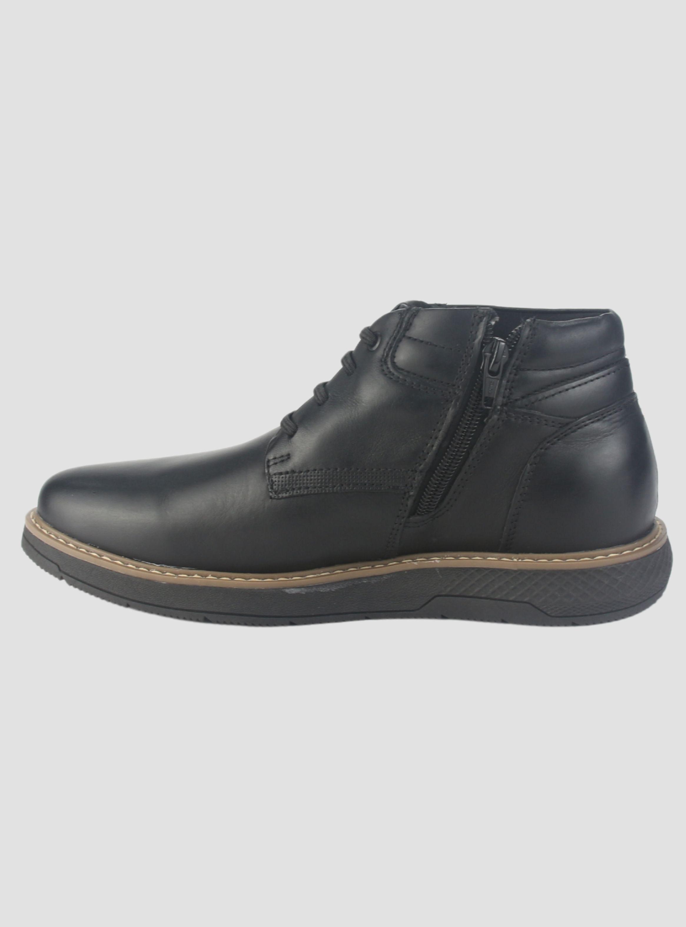 Botin Ferracini Hombre 4172 Wembley Negro Casual-1