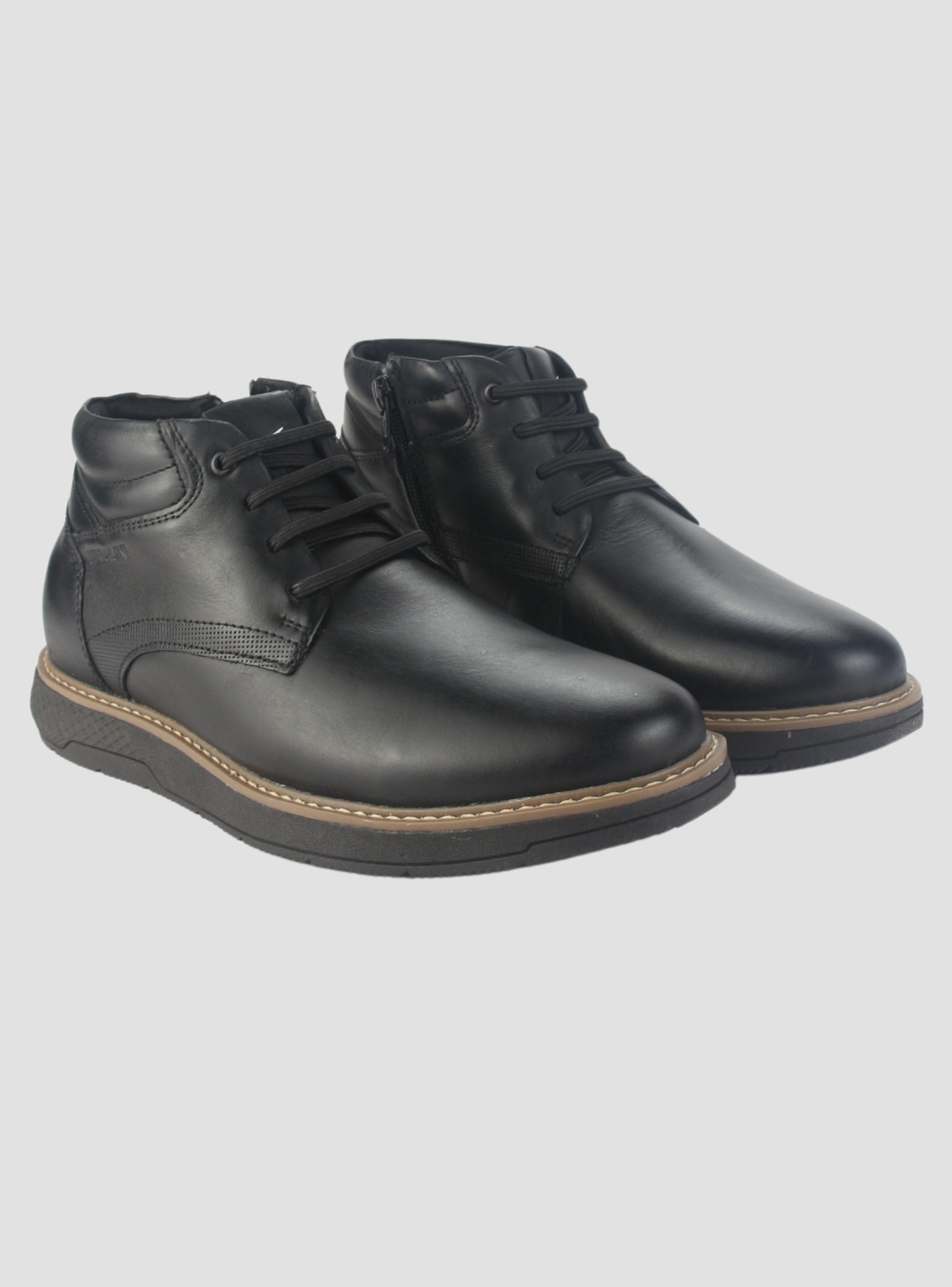 Botin Ferracini Hombre 4172 Wembley Negro Casual-4