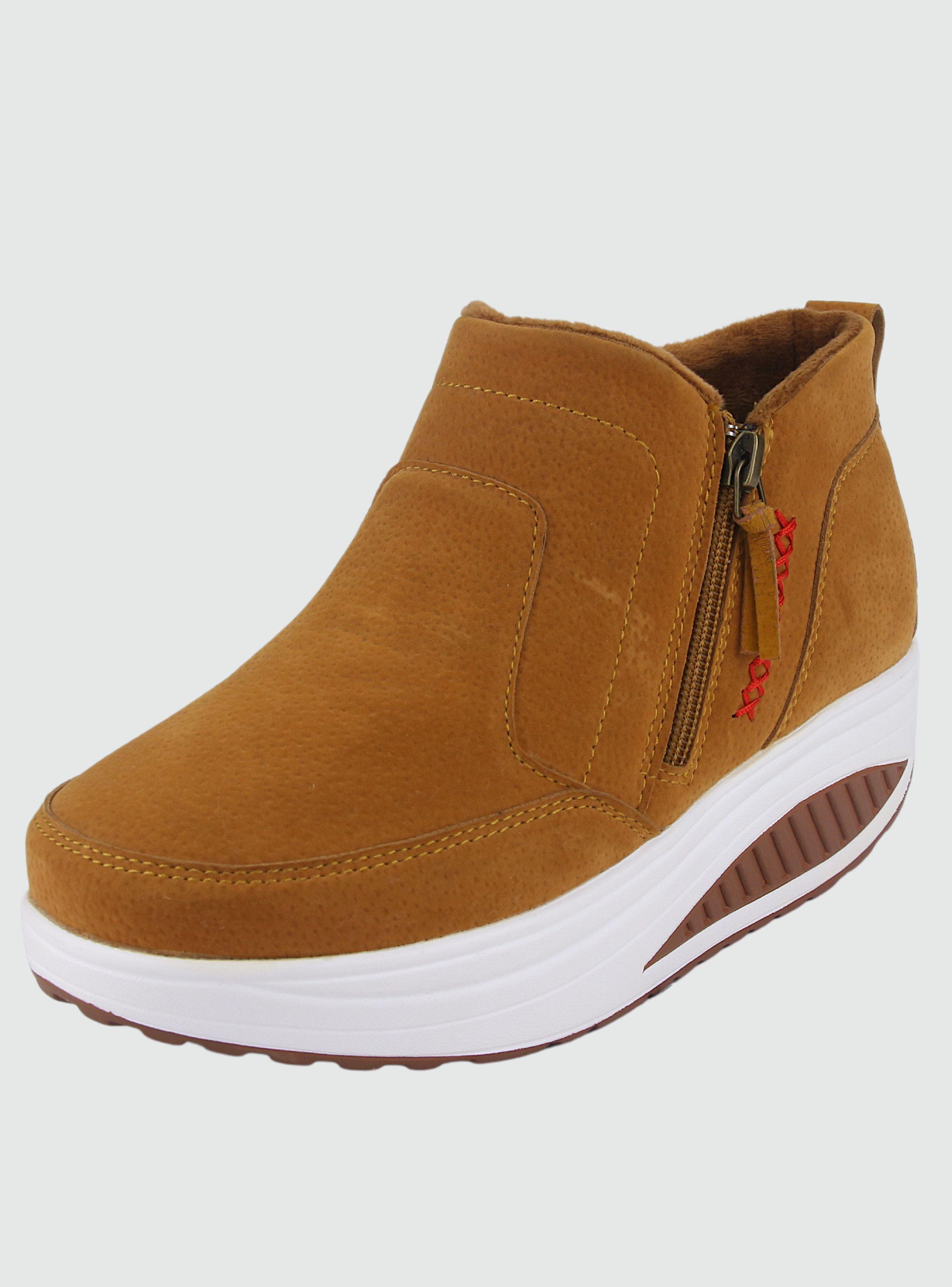 Botin Funway Mujer Tija-32 Camel Casual-2