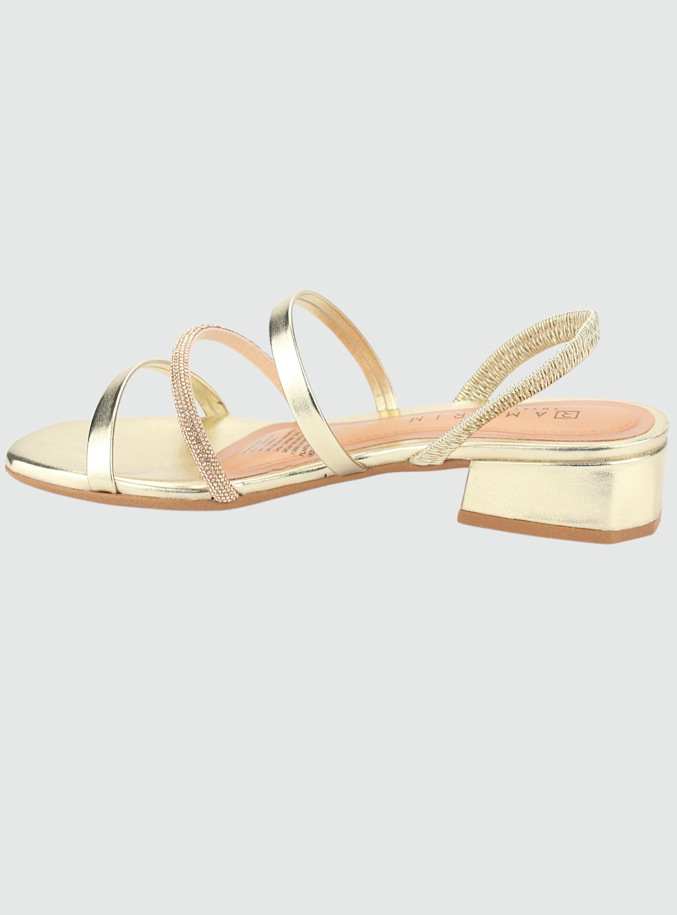 Sandalia Ramarim Mujer 2348221 Dorado Casual-1