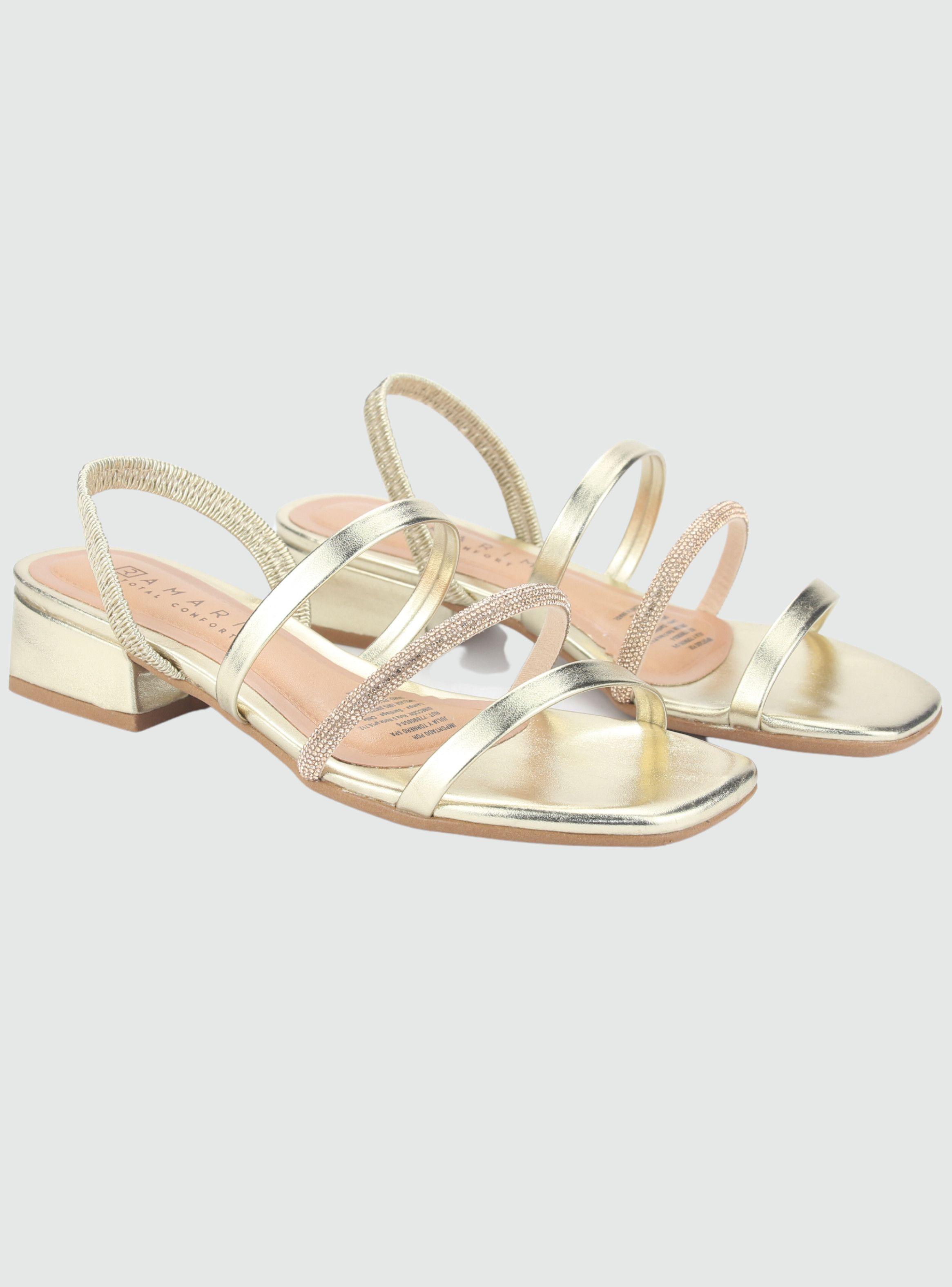 Sandalia Ramarim Mujer 2348221 Dorado Casual-3