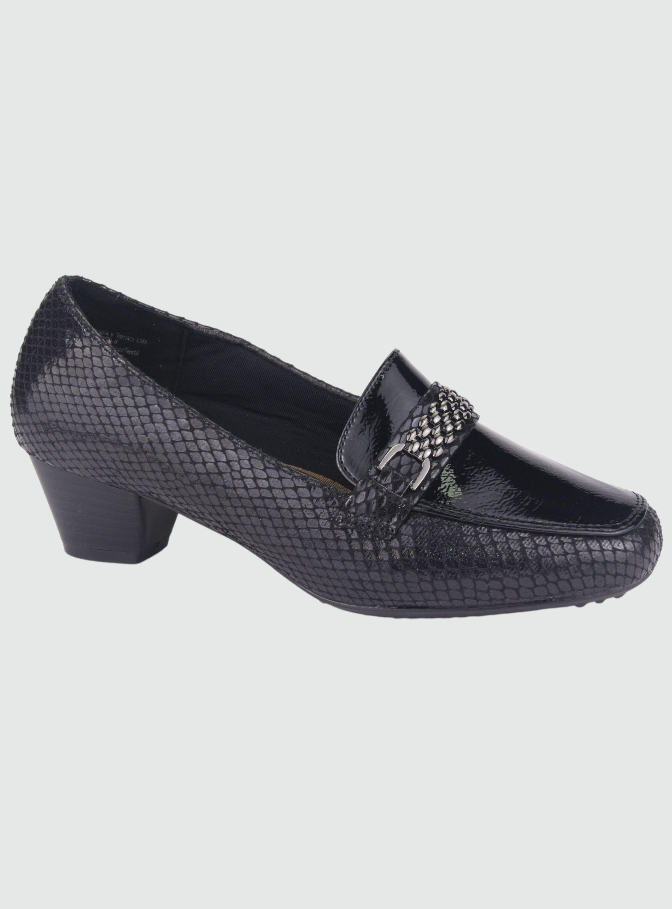 Zapato Chalada Mujer Flexi-3 Negro Casual-0