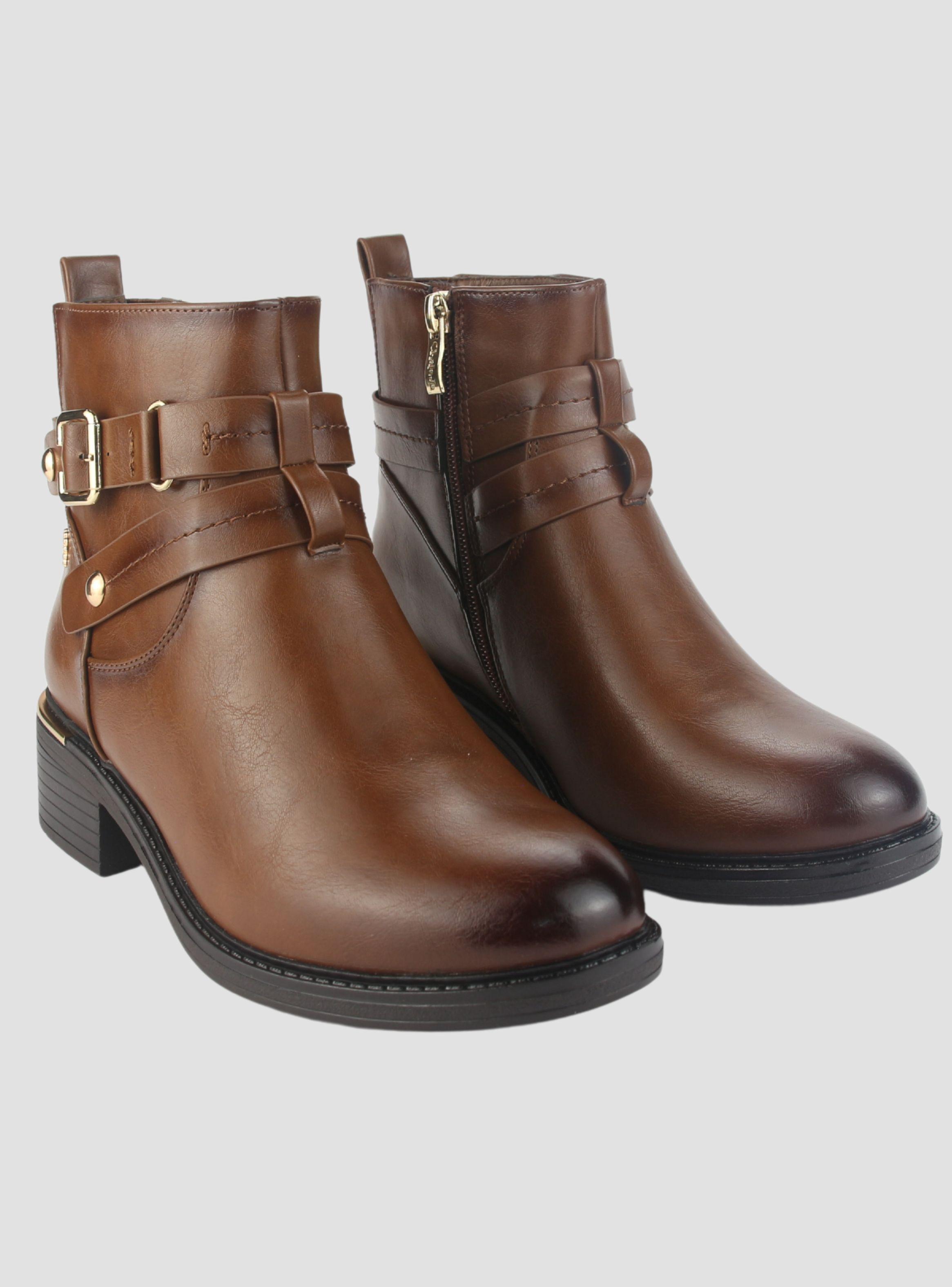 Botin Chalada Mujer Trafa-20 Café Casual-4