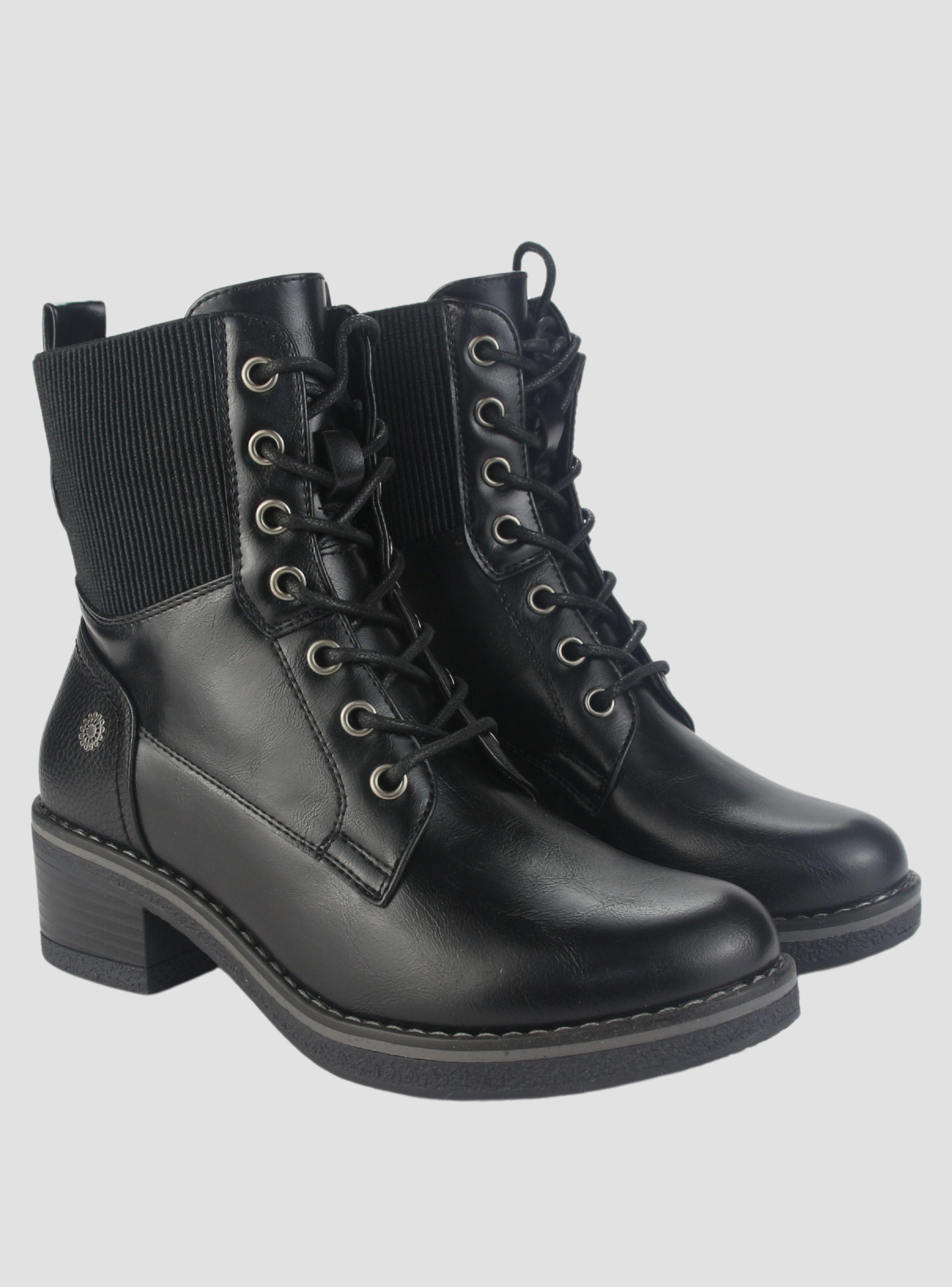 Botin Chalada Mujer Brike-2 Negro Casual-4