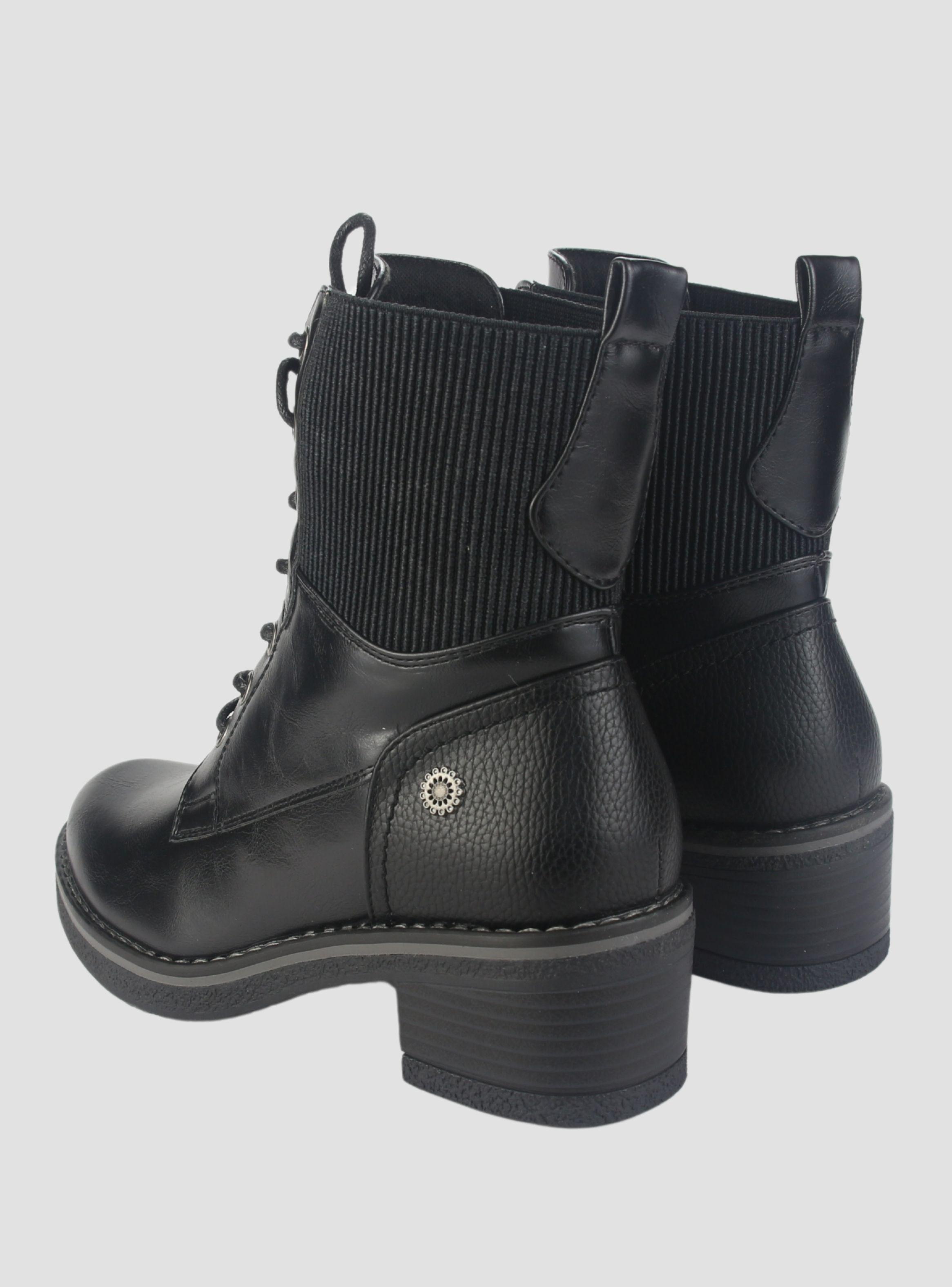 Botin Chalada Mujer Brike-2 Negro Casual-5
