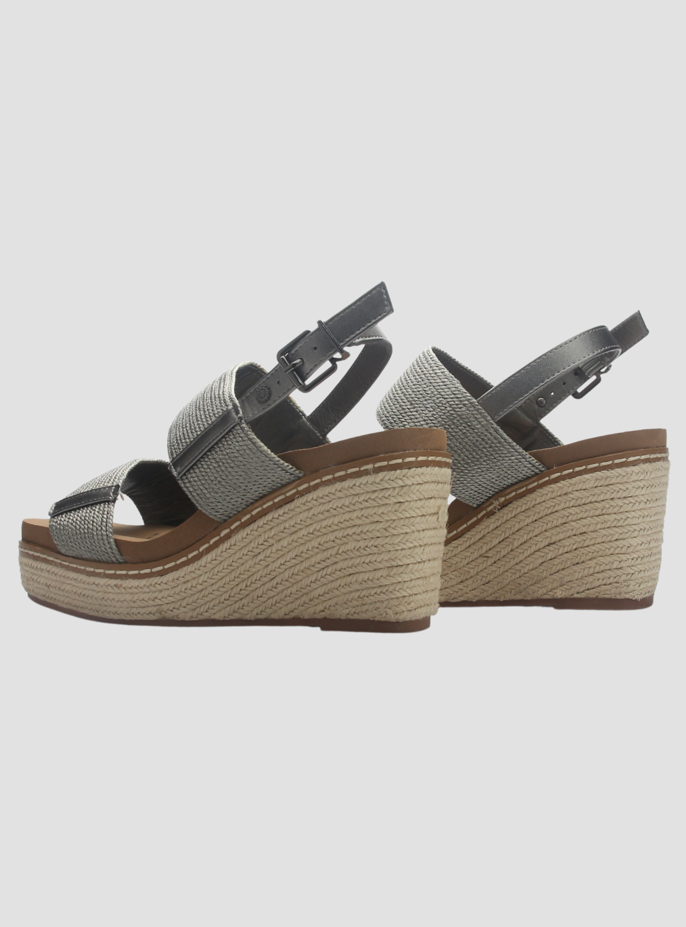 Sandalia de mujer Plateada Casual Chalada Polefom-1-5