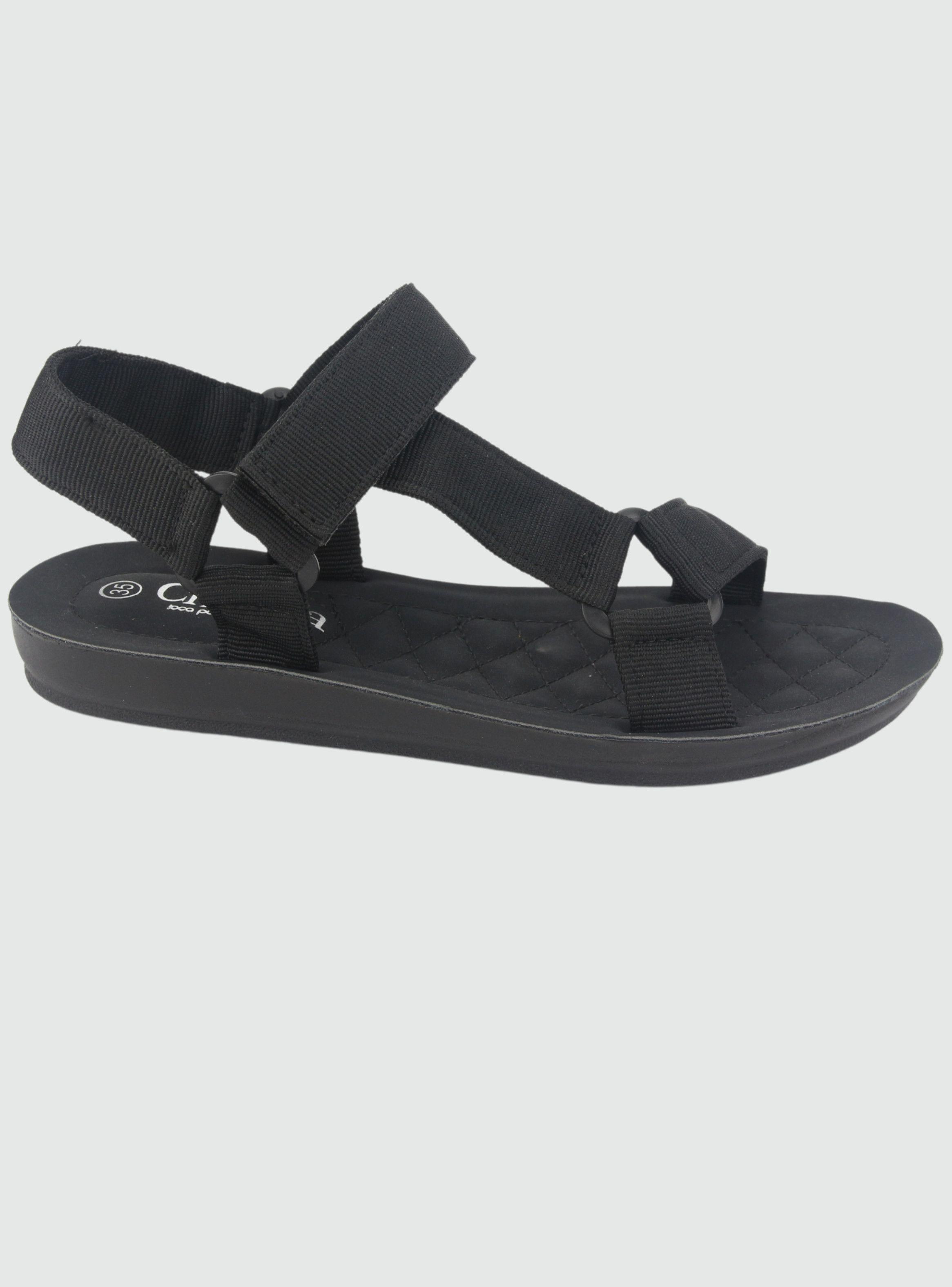 Sandalia Chalada Mujer Quanta-11 Negro Casual-0