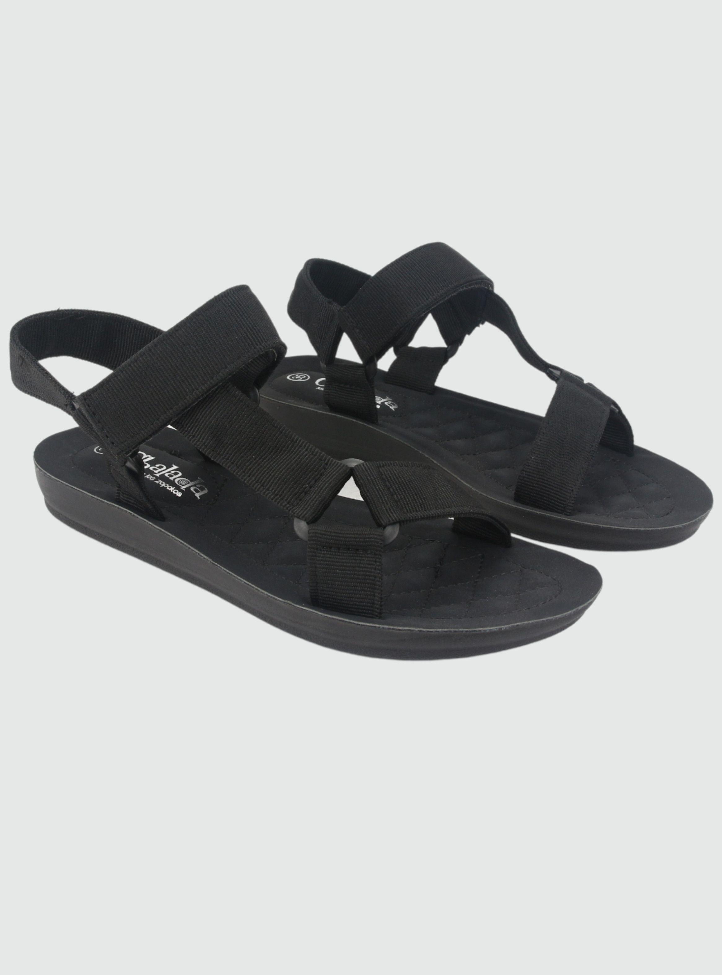 Sandalia Chalada Mujer Quanta-11 Negro Casual-3