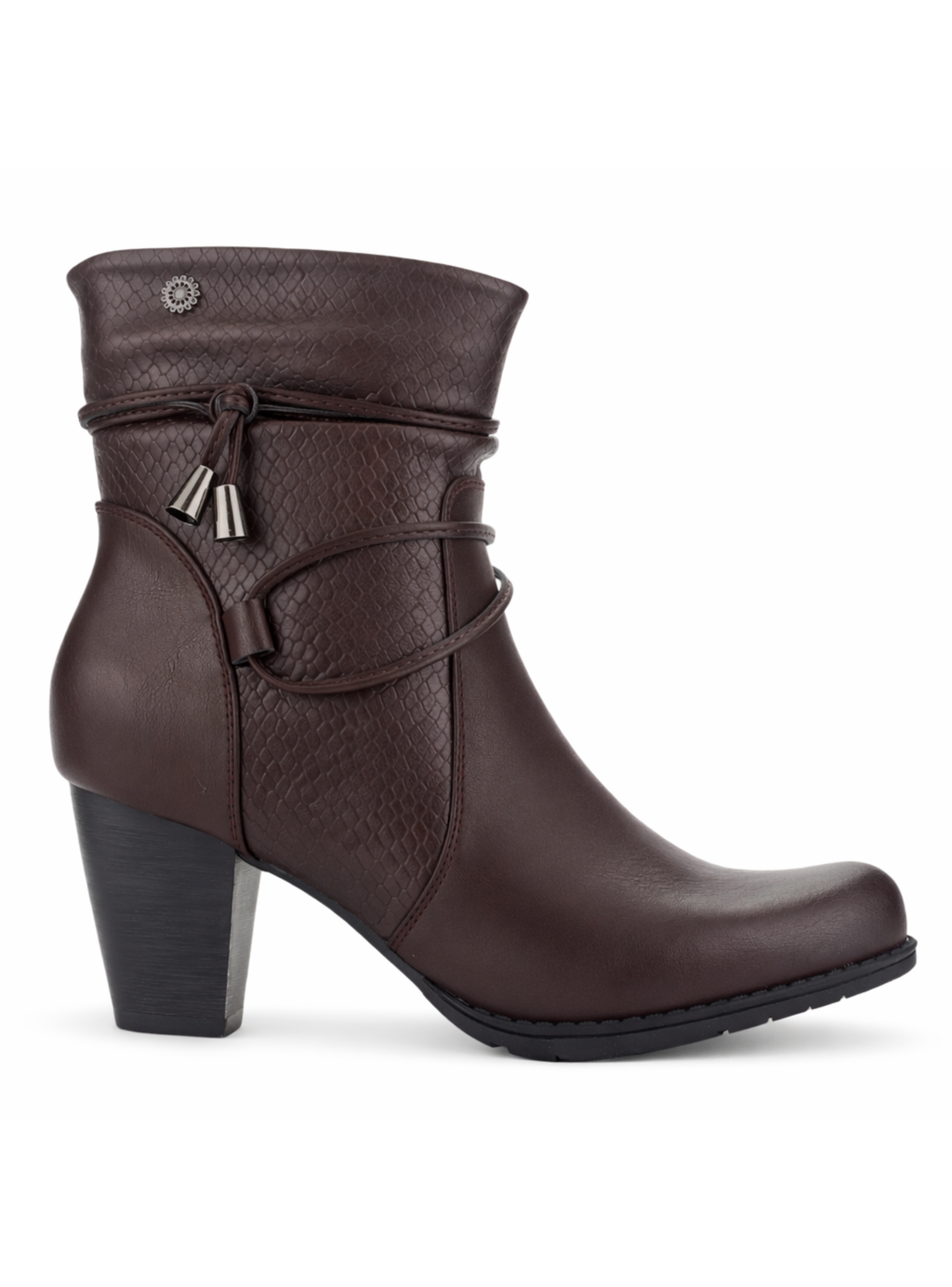 Botin Burdeo Mujer Casual Chalada Ceta-0