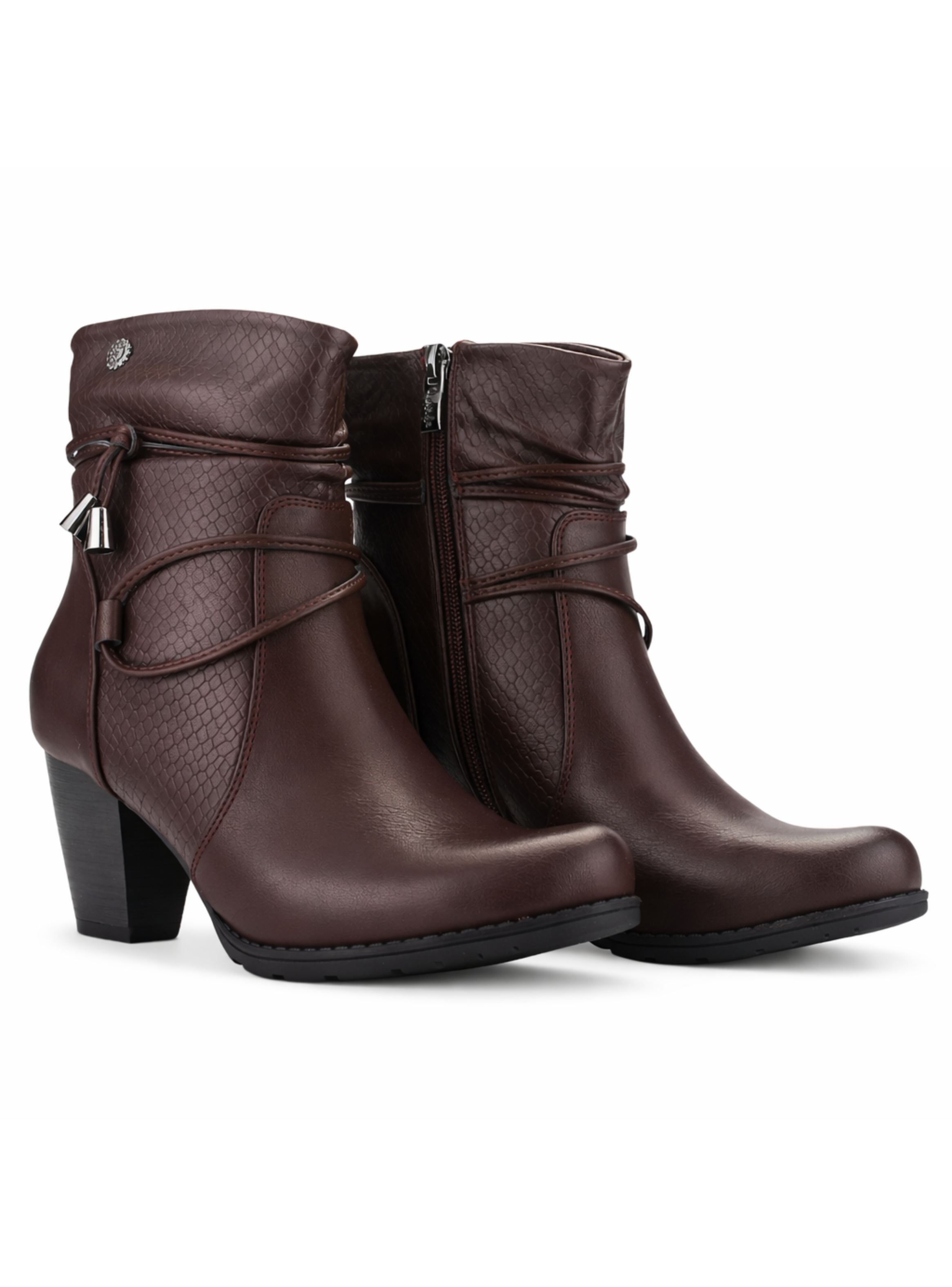 Botin Burdeo Mujer Casual Chalada Ceta-4
