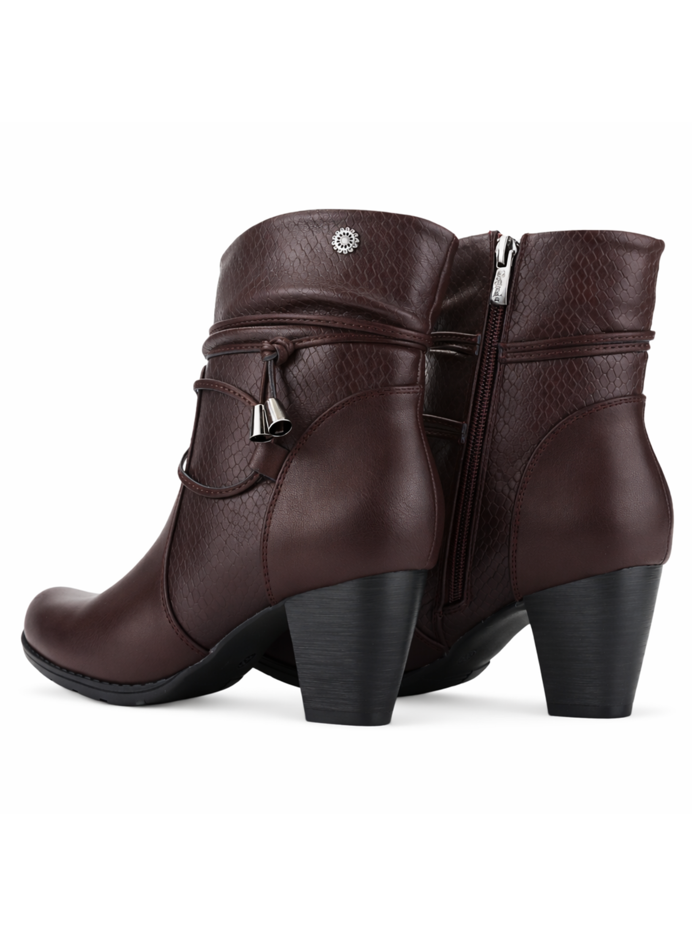 Botin Burdeo Mujer Casual Chalada Ceta-5