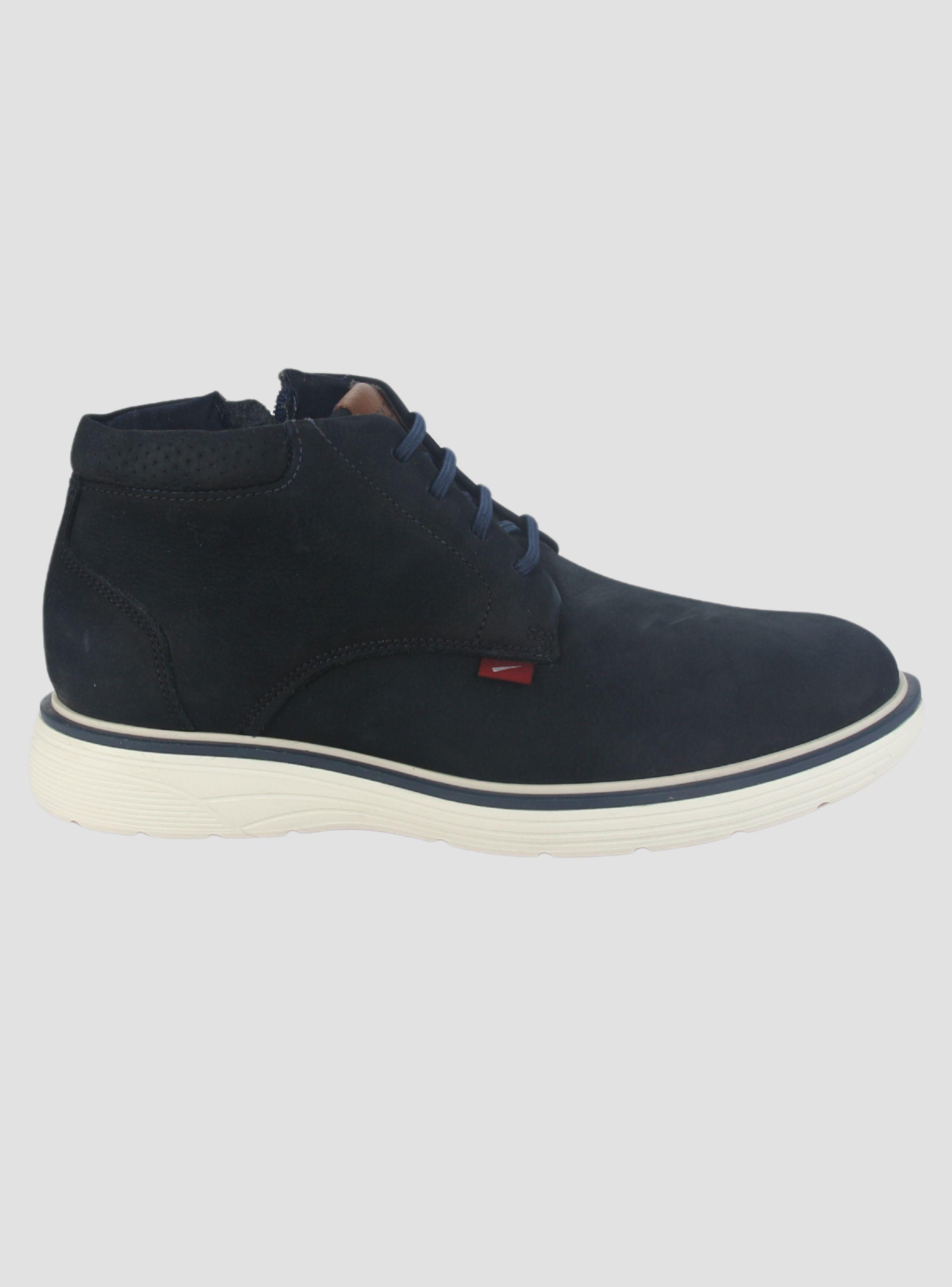 Botin Ferracini Hombre 4962 Full Rustic Azul Marino Casual-0