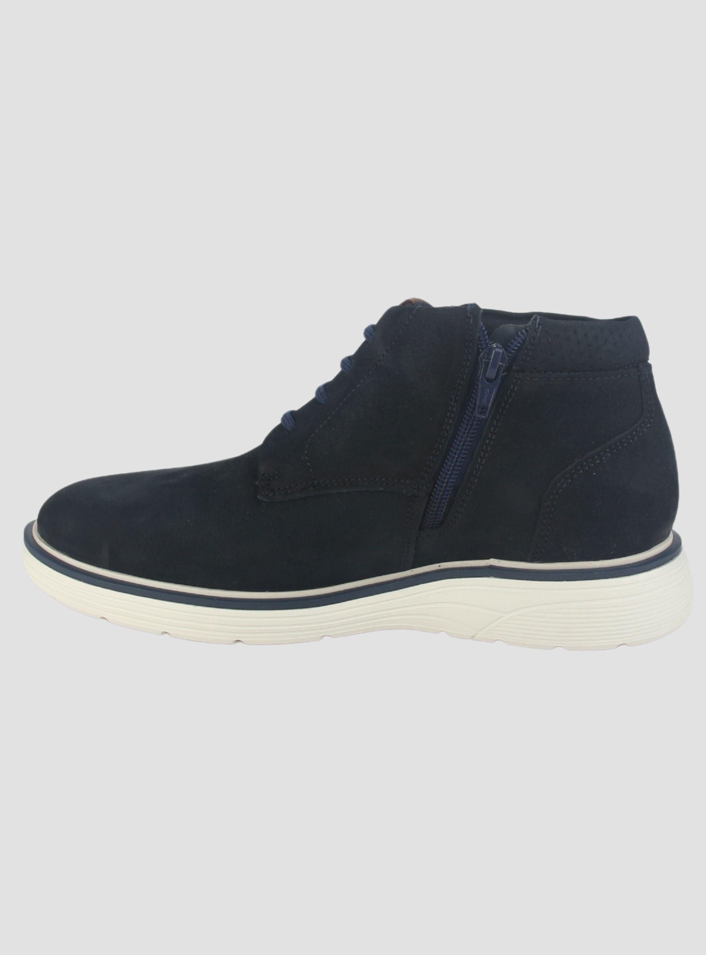 Botin Ferracini Hombre 4962 Full Rustic Azul Marino Casual-1