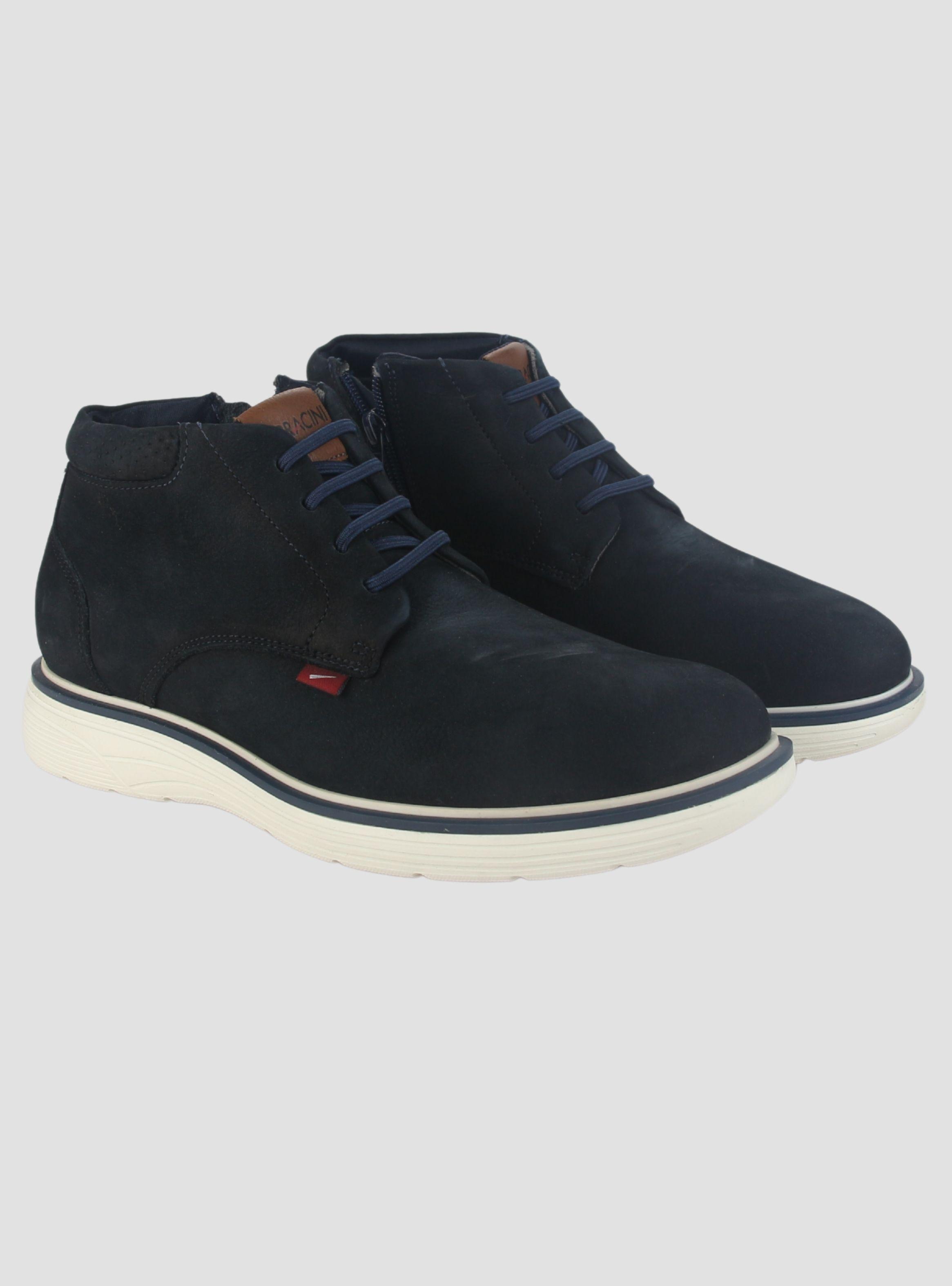 Botin Ferracini Hombre 4962 Full Rustic Azul Marino Casual-4