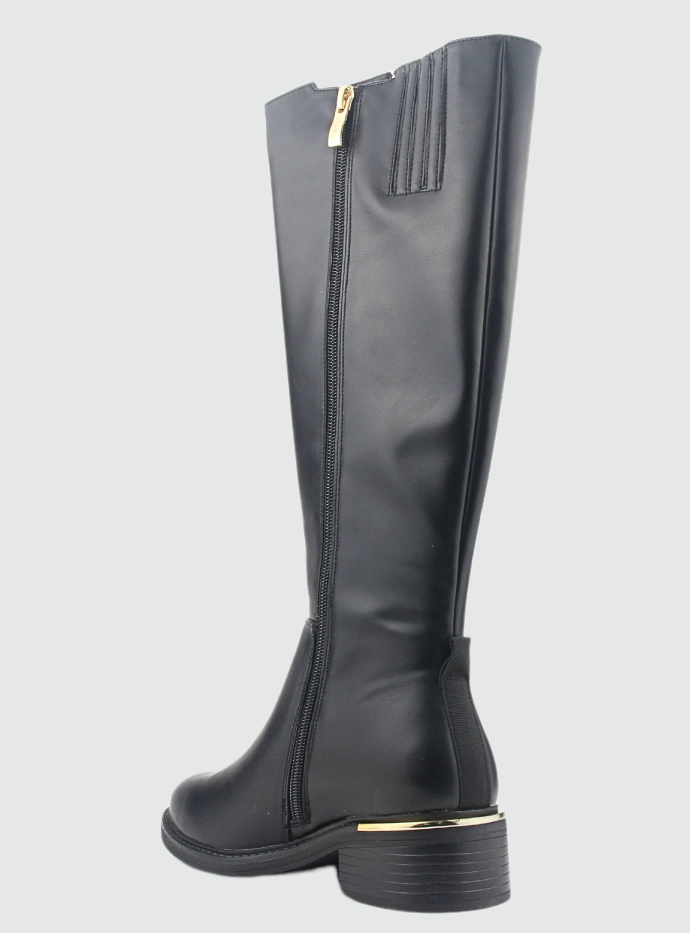 Bota Chalada Mujer Trafa-1 Negro Casual-3