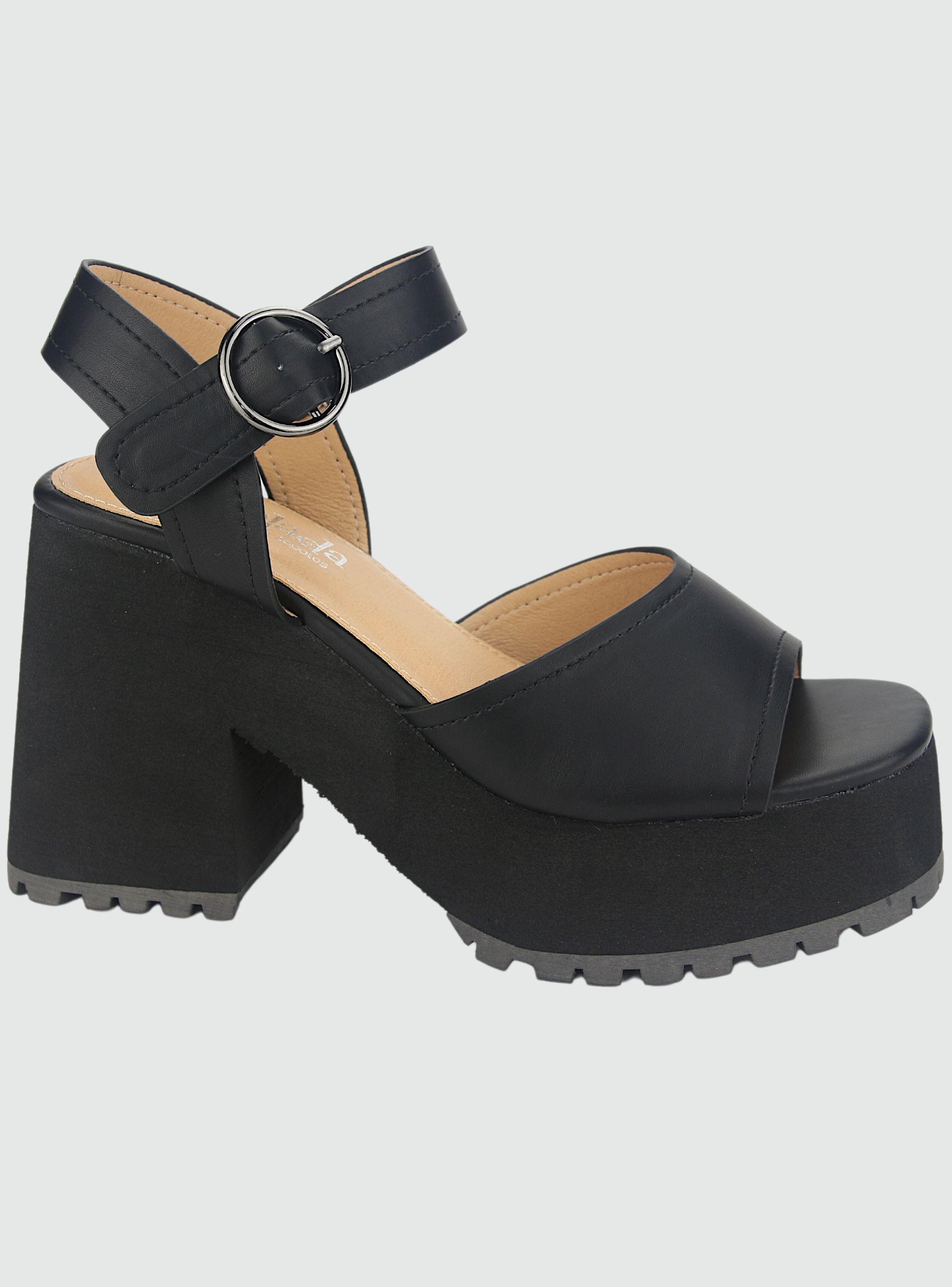 Sandalia Chalada Mujer Viva-6 Negro Casual-0