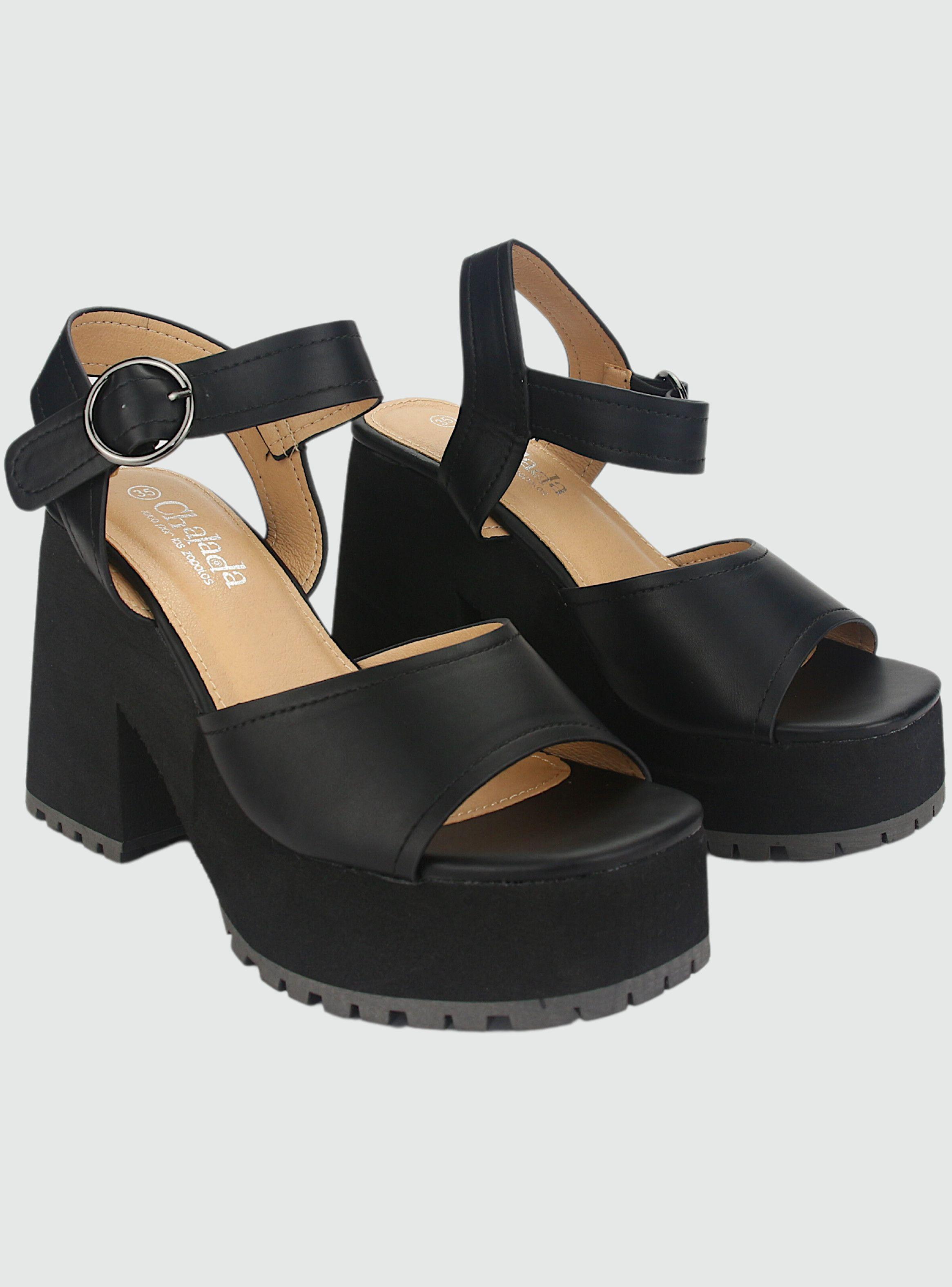 Sandalia Chalada Mujer Viva-6 Negro Casual-4