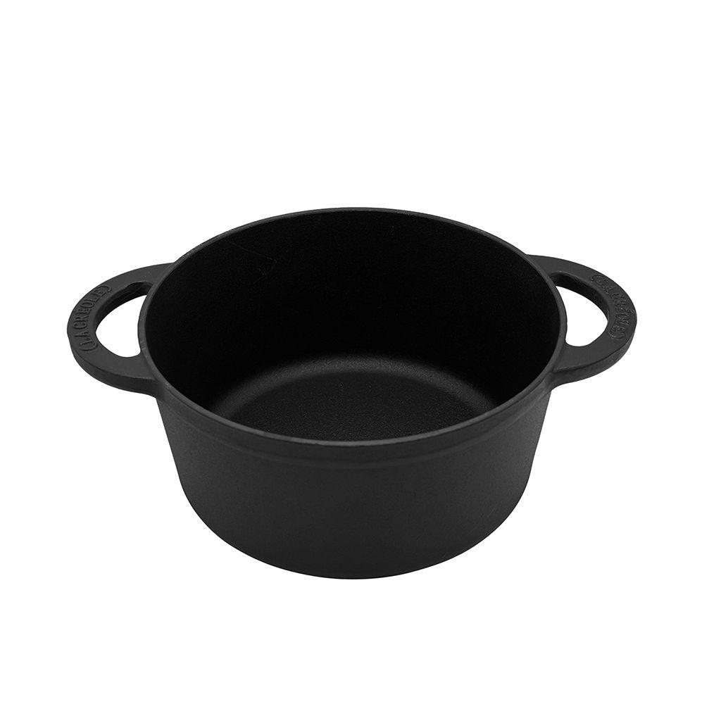 Olla redonda Ø24cm 4 Lts Black Matte-3