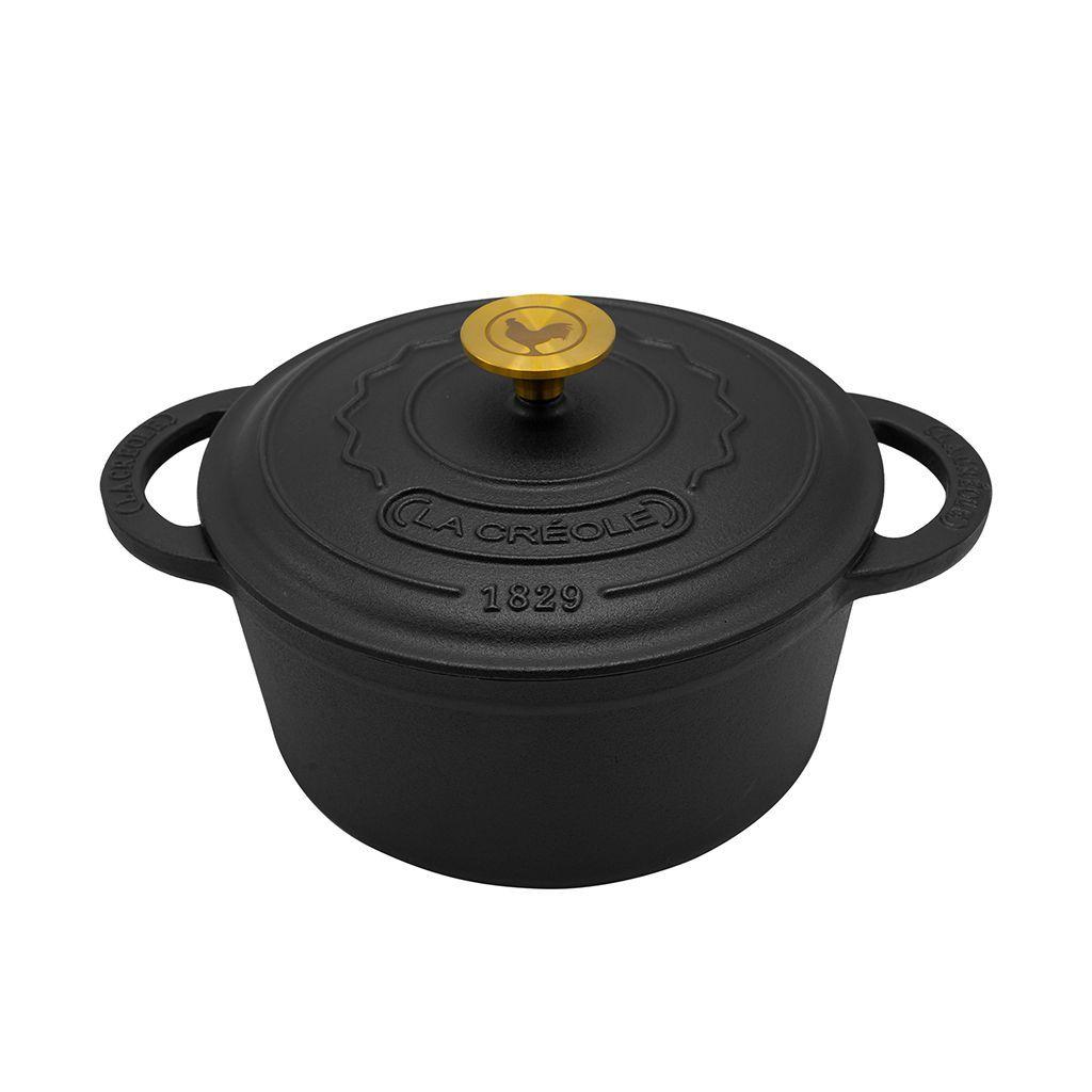 Olla redonda Ø24cm 4 Lts Black Matte-0