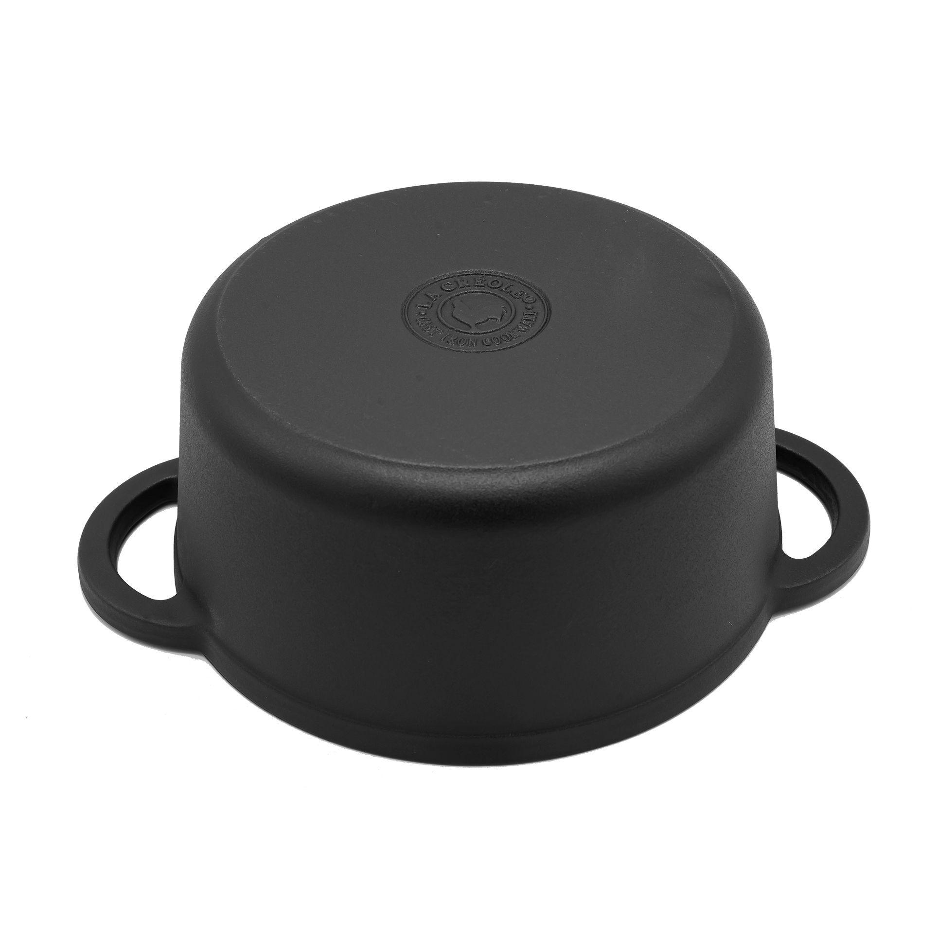 Olla redonda Ø26cm 5 Lts Black Matte-4