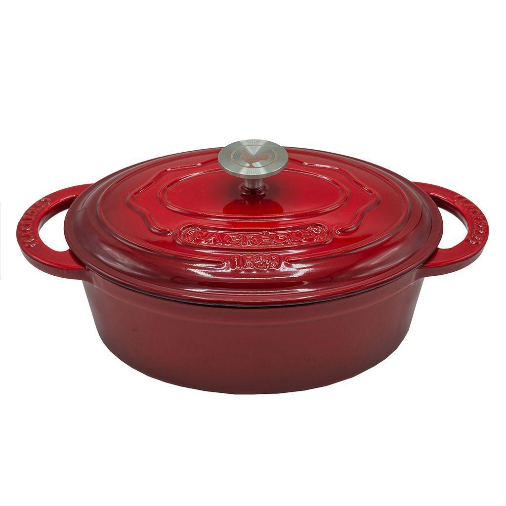 Olla ovalada Ø29 cm 4 Lts Rouge Rubis-0