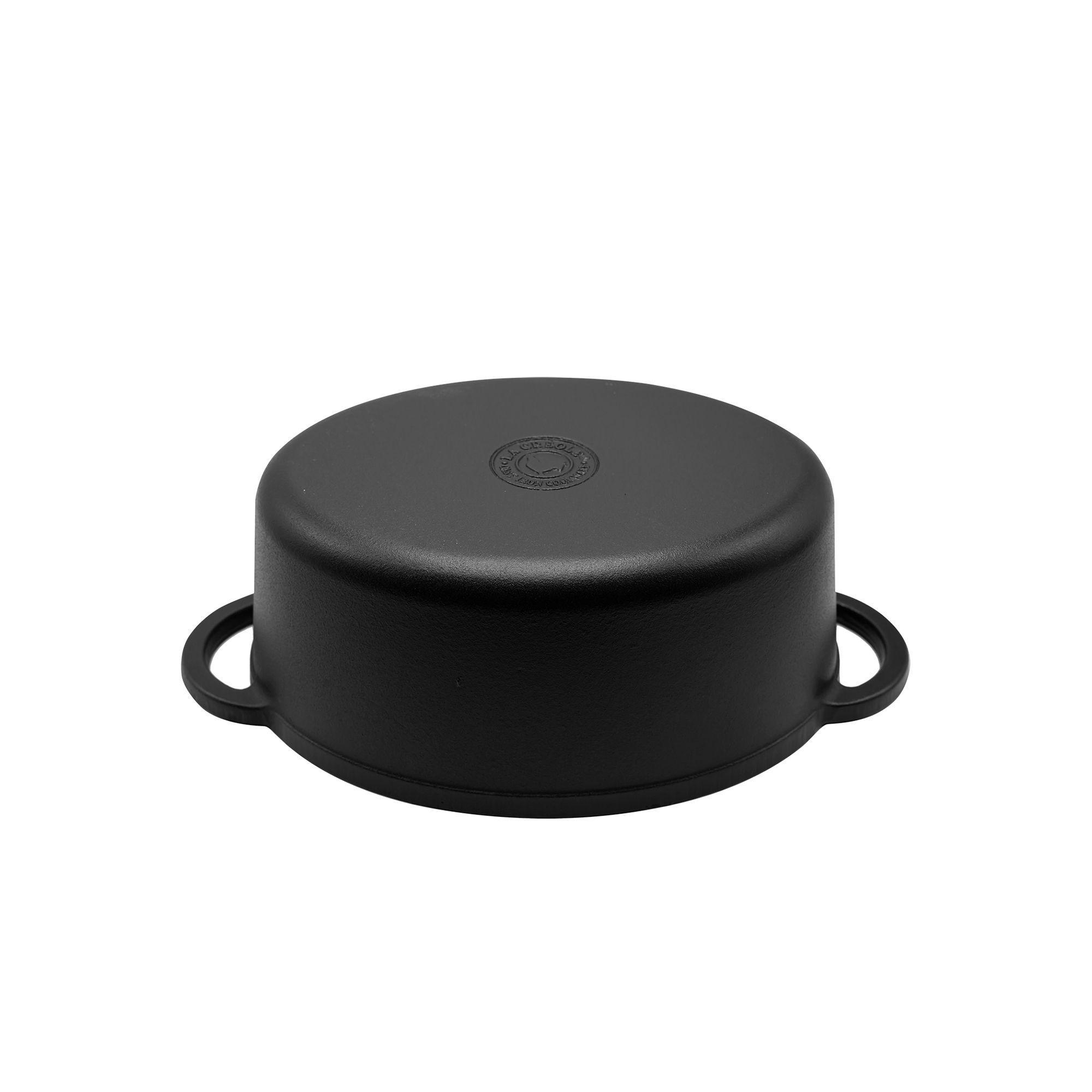 Olla Ovalada Ø32cm Black Matte-2