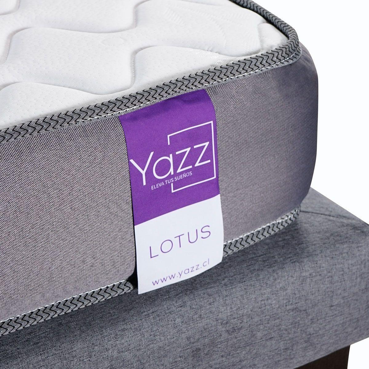 Cama Europea 1.5 Plazas Lotus Yazz-2