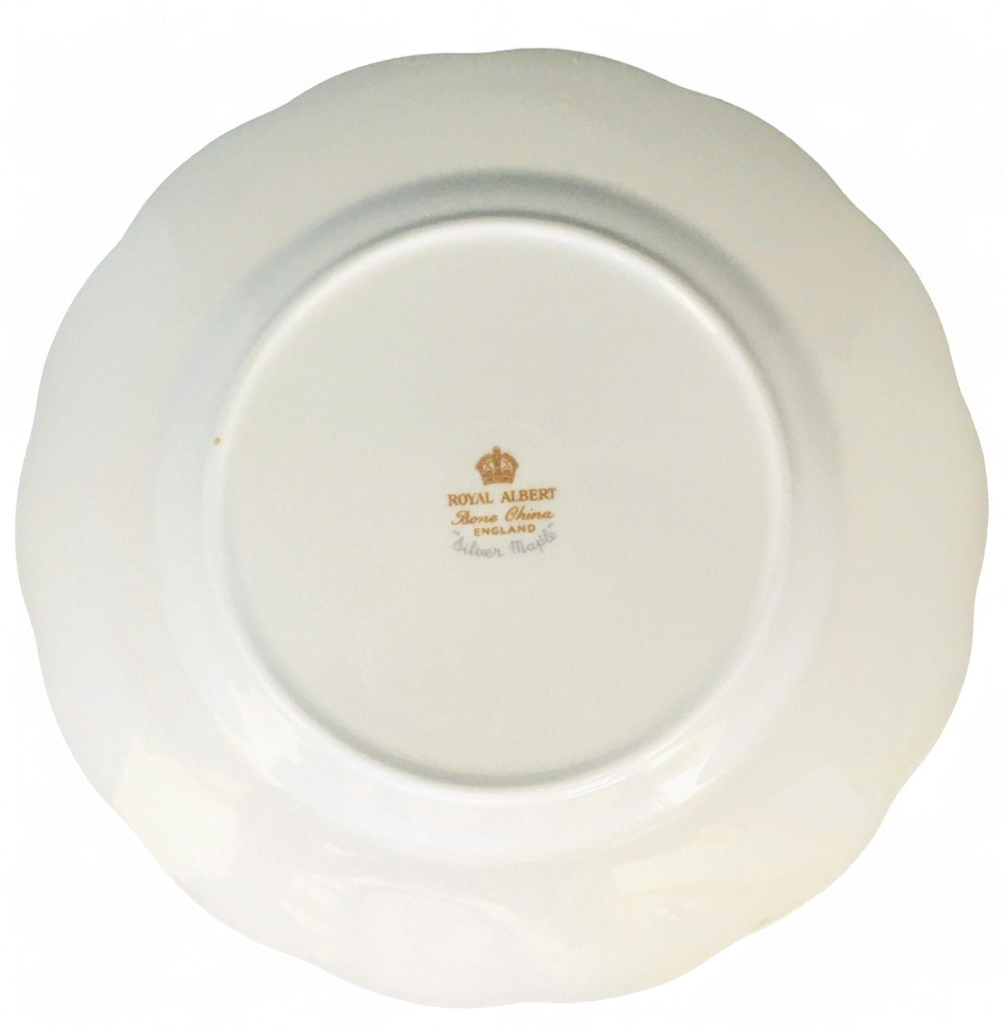 Trío de Café "Silver Maple" - Royal Albert, Inglaterra (1959 - 1984)-2