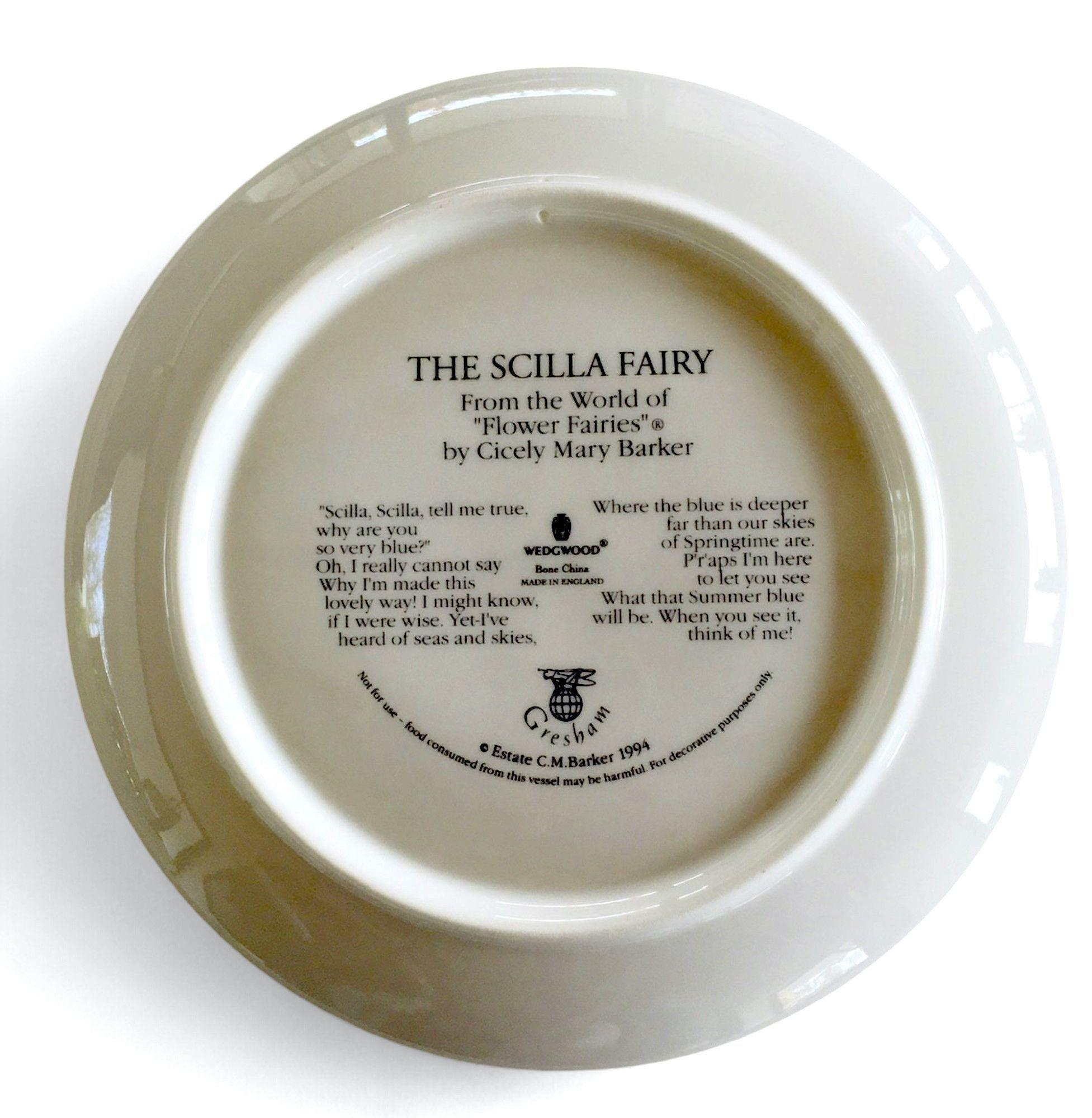 Plato de Colección "The Scilla Fairy" - Border Fine Arts, Inglaterra (1994)-2