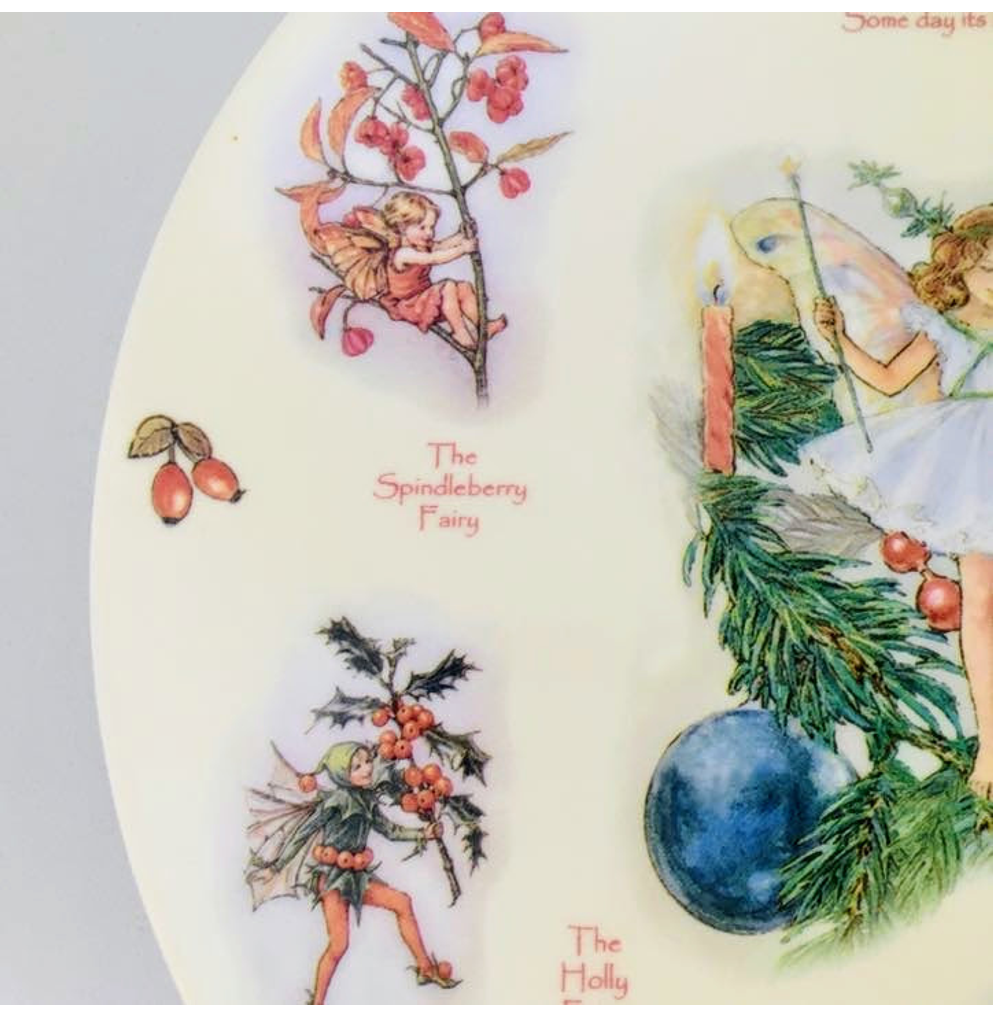 Plato decorativo serie 'Un calendario de hadas de las flores', Diciembre, (2002)-3