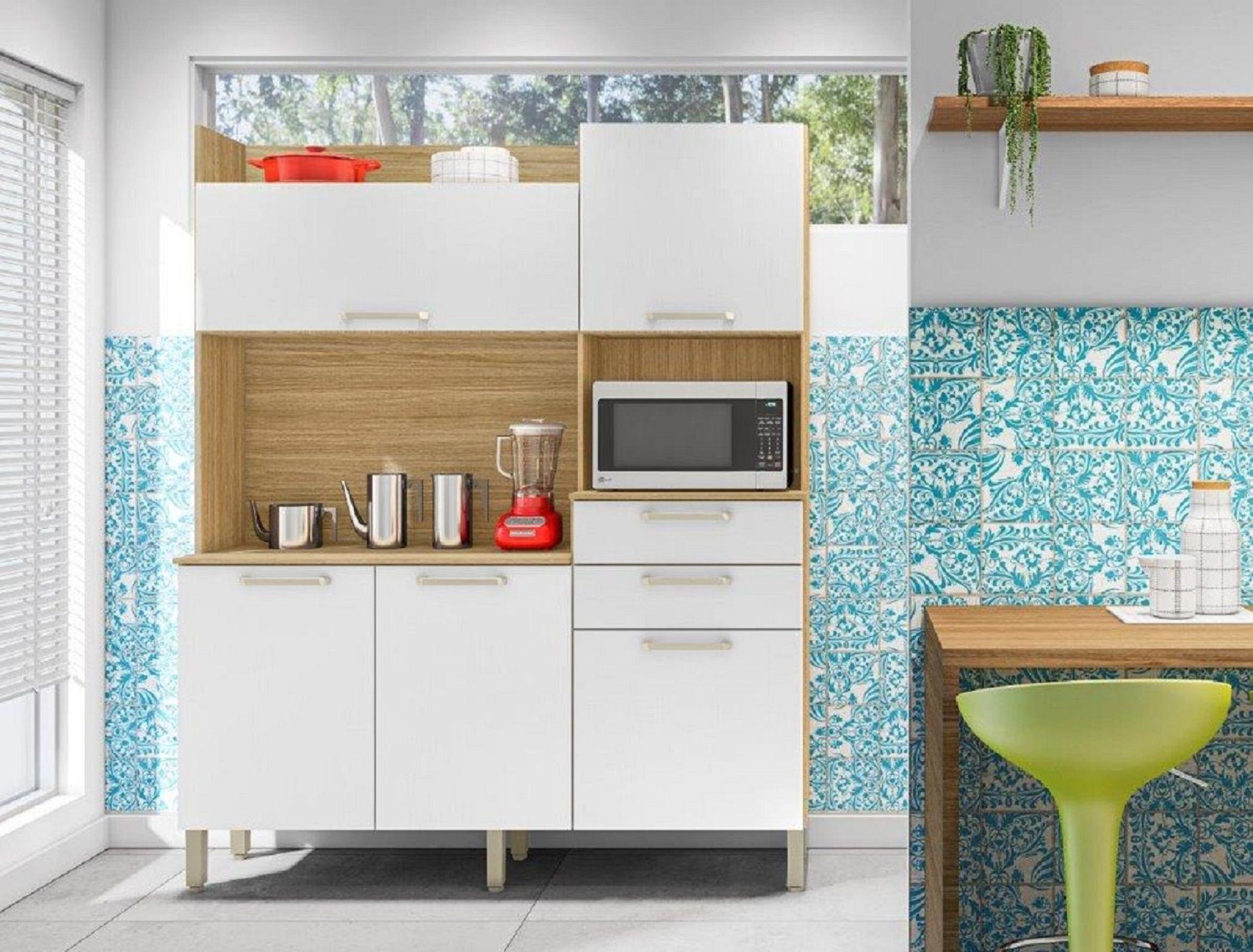 Mueble de Cocina Ravena 4 Puertas 2 Cajones Natural-1